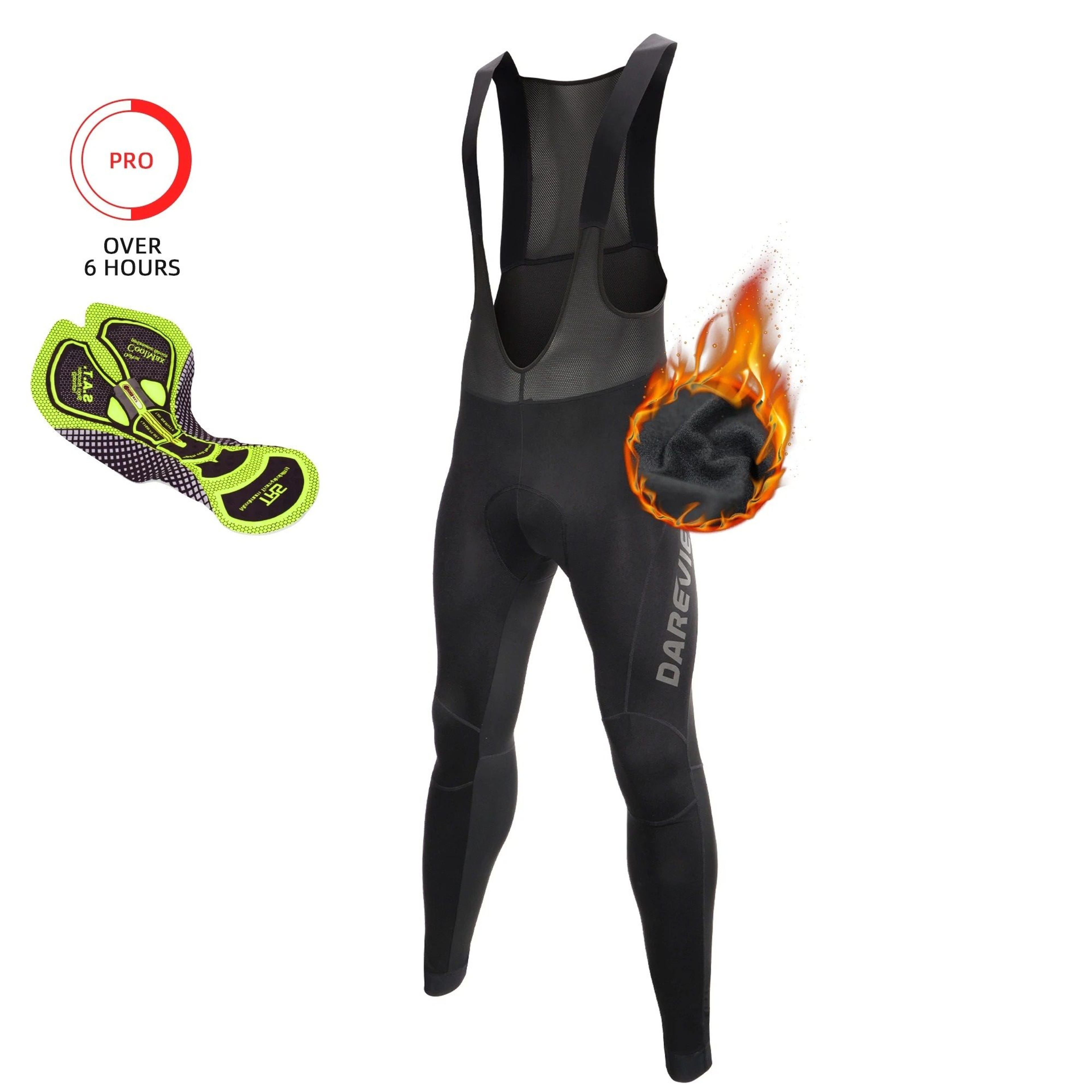 Winter Thermal Cycling Bib Tights With Waterproof Design 4