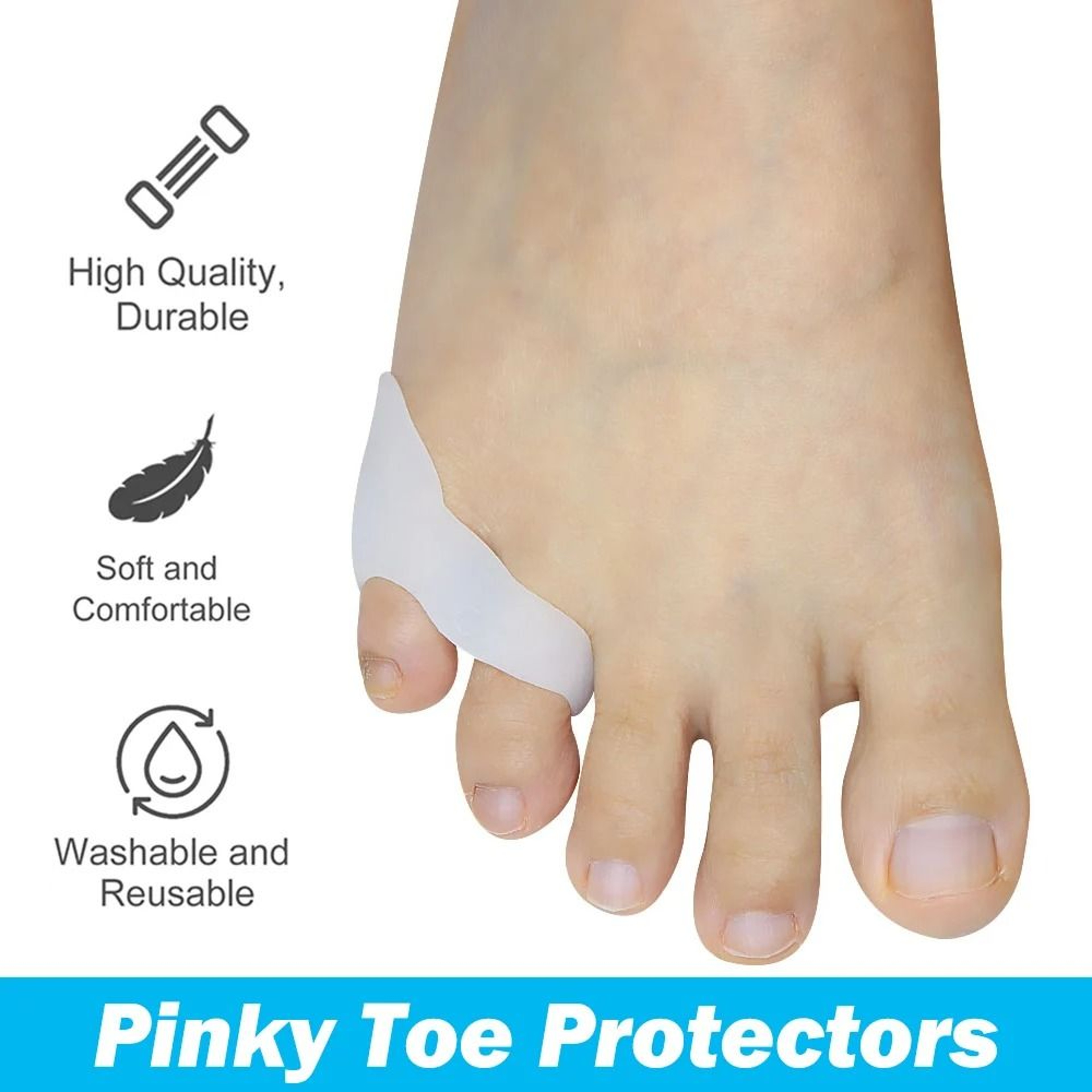 Gel Pinky Toe Separator And Protector Set 4