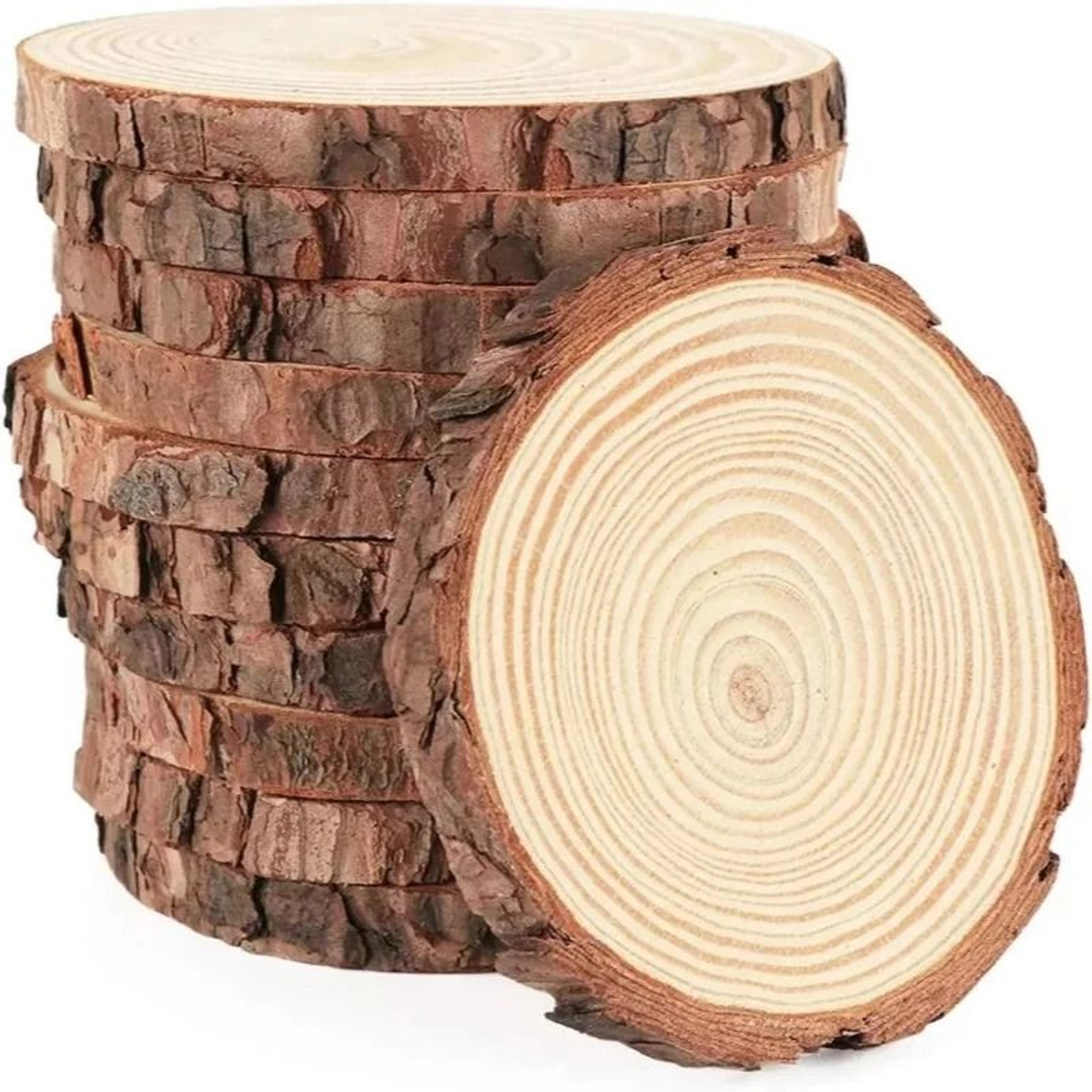 Natural Pine Wood Craft Slice Set 0