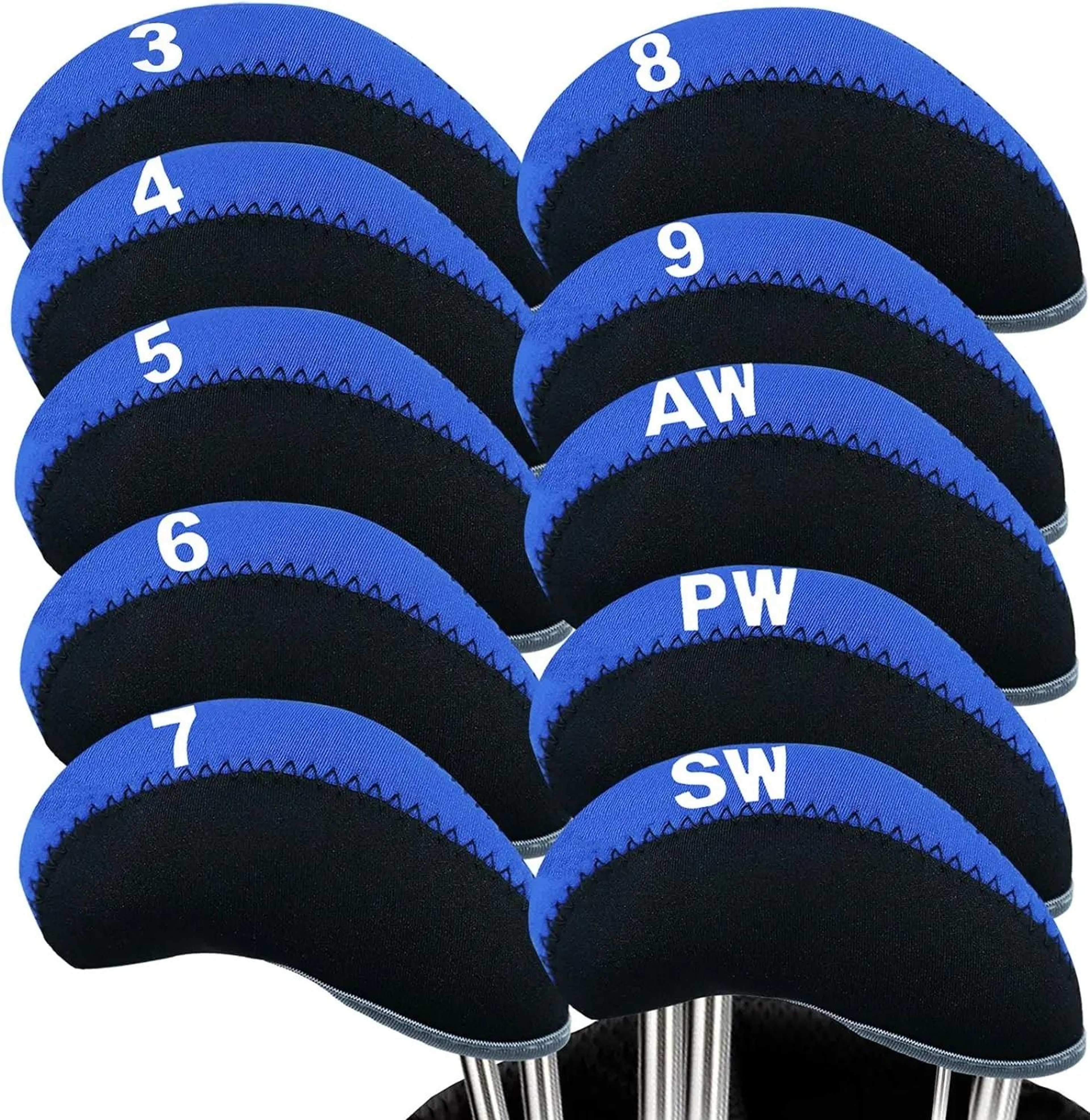 Golf Iron Head Covers 10 Piece Set 0