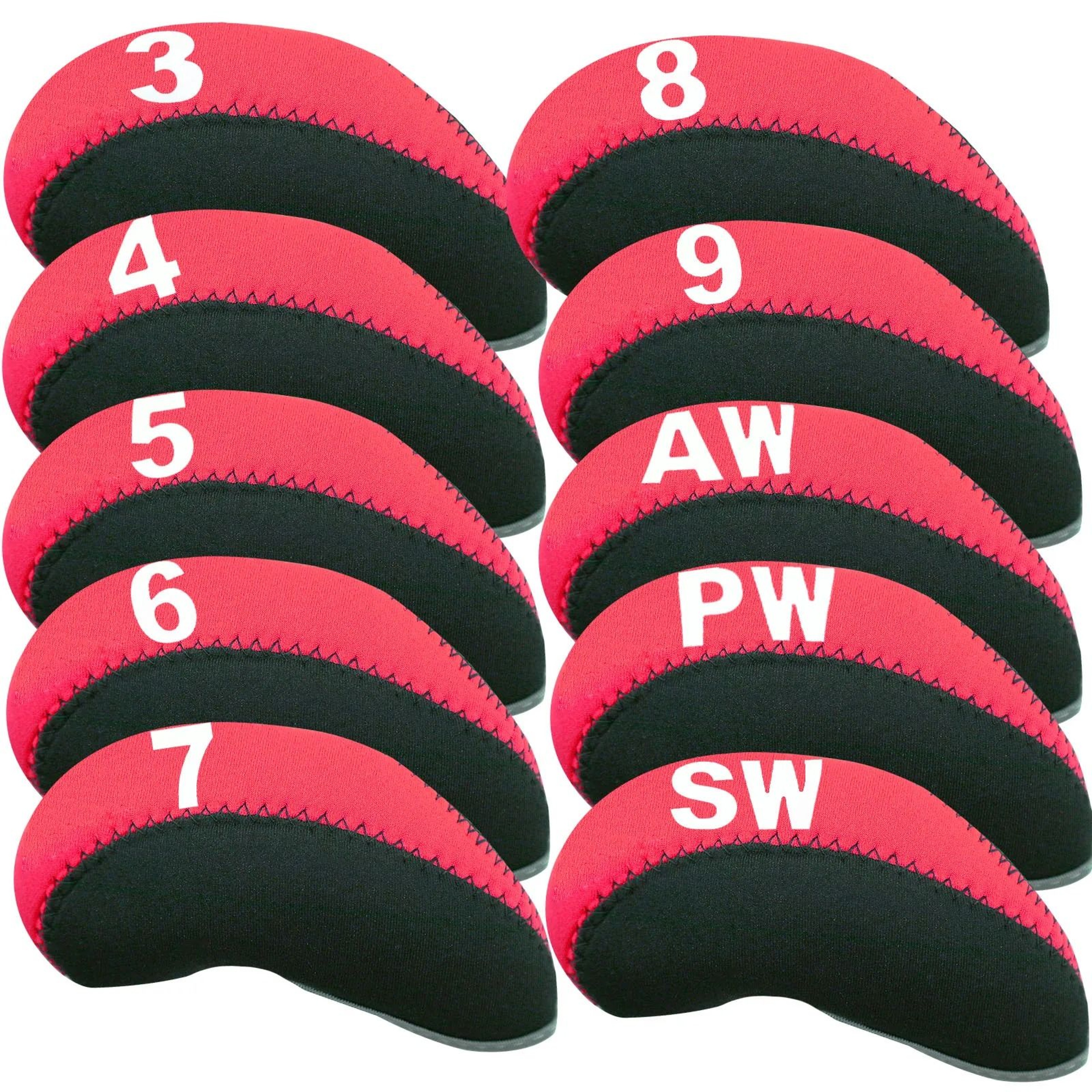 Golf Iron Head Covers 10 Piece Set 8