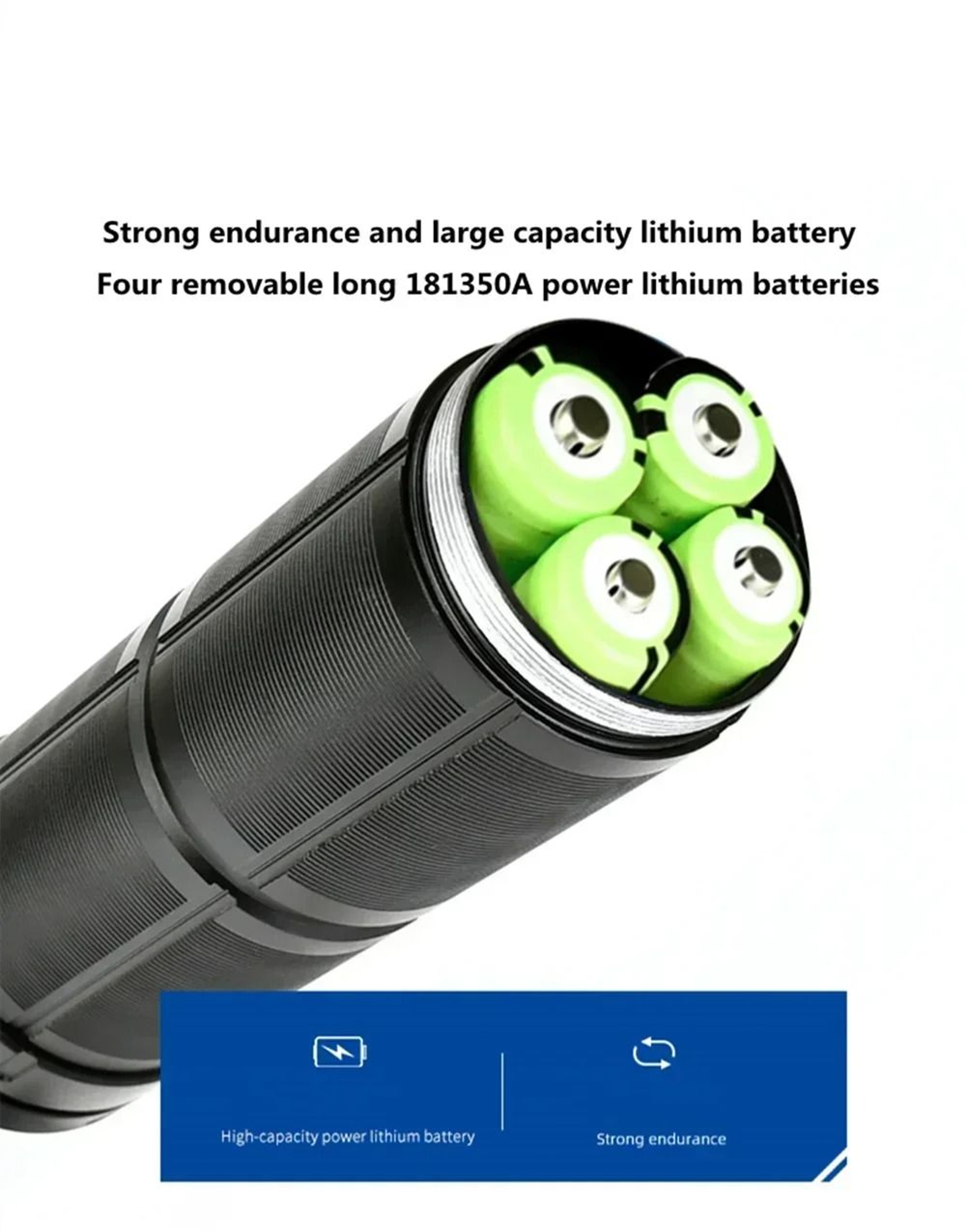 Ultra Powerful Long Range Tactical LED Flashlight With Type C Charging 5