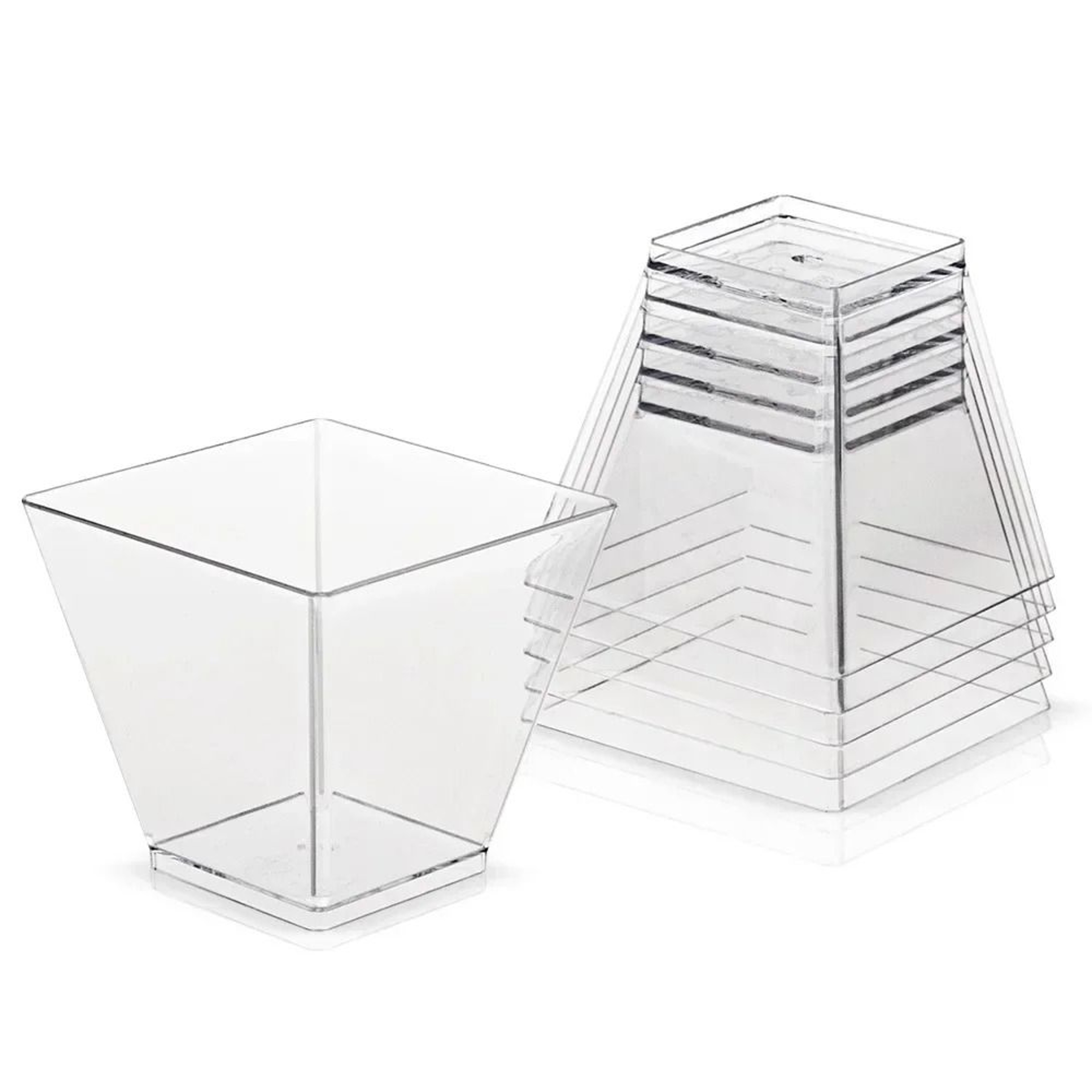 Mini Ladder Shaped Disposable Dessert Cups For Parties And Treats 5