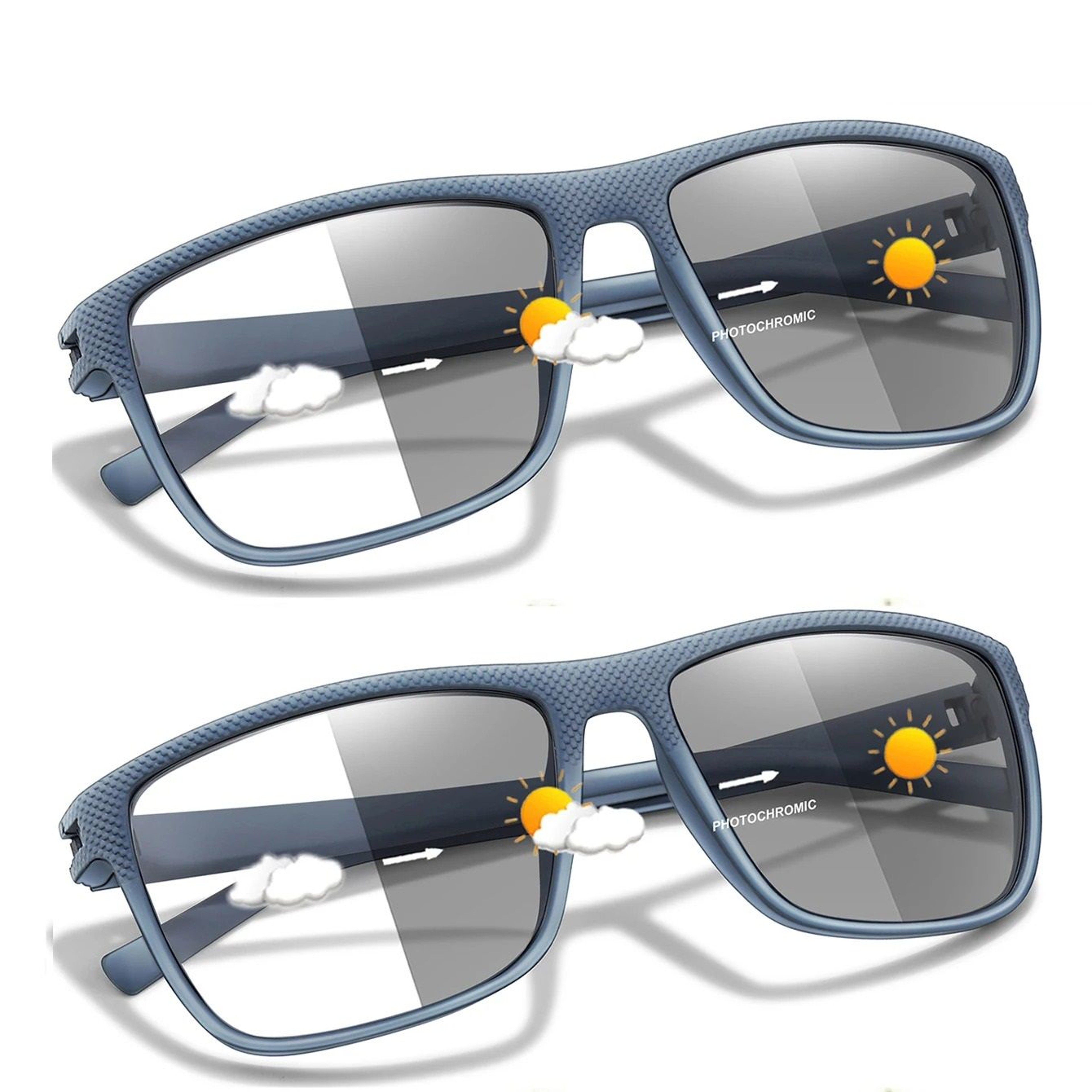 Photochromic Anti Blue Light Reading Glasses Set 7