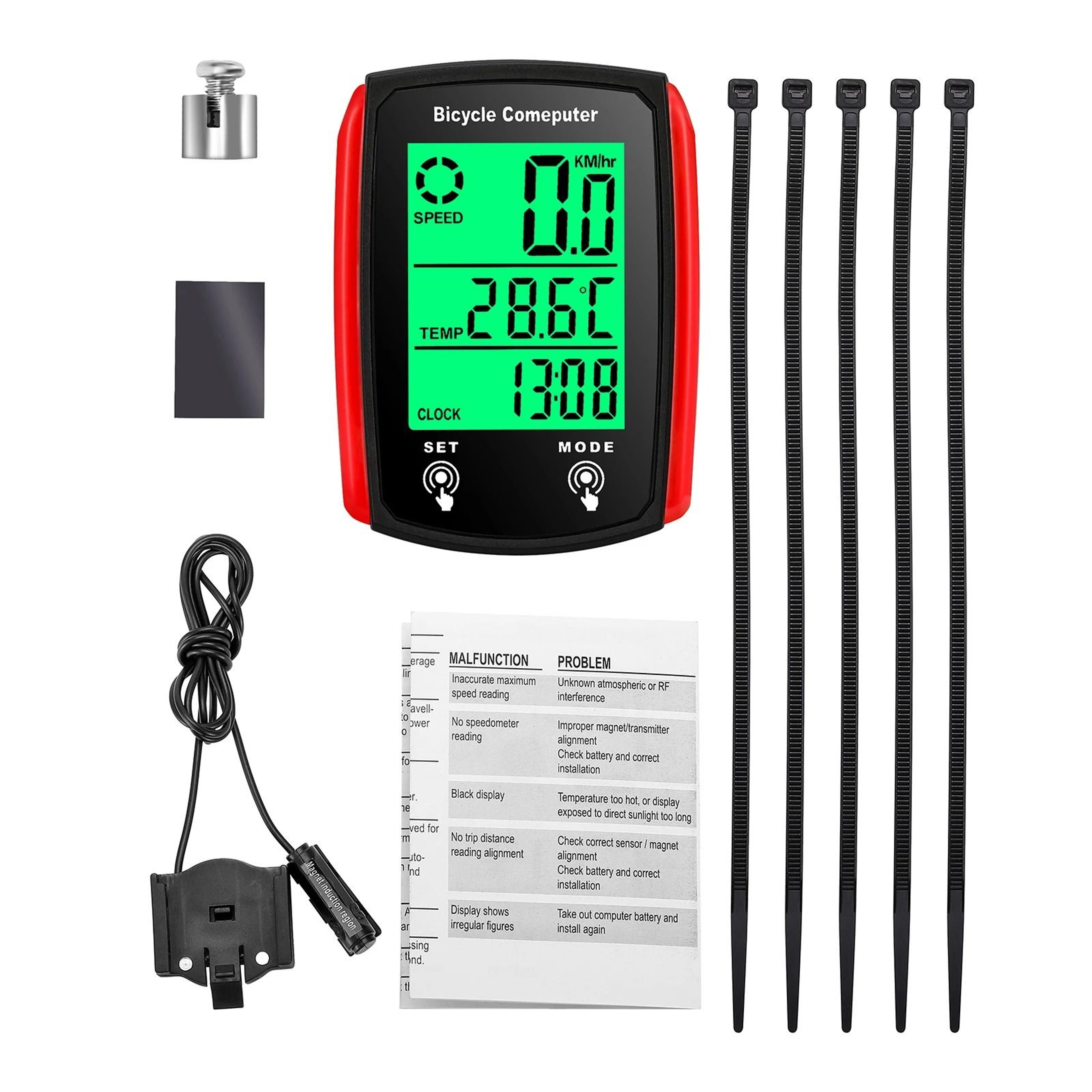 Waterproof Bicycle Computer With Luminous Backlight And Touch Screen 6