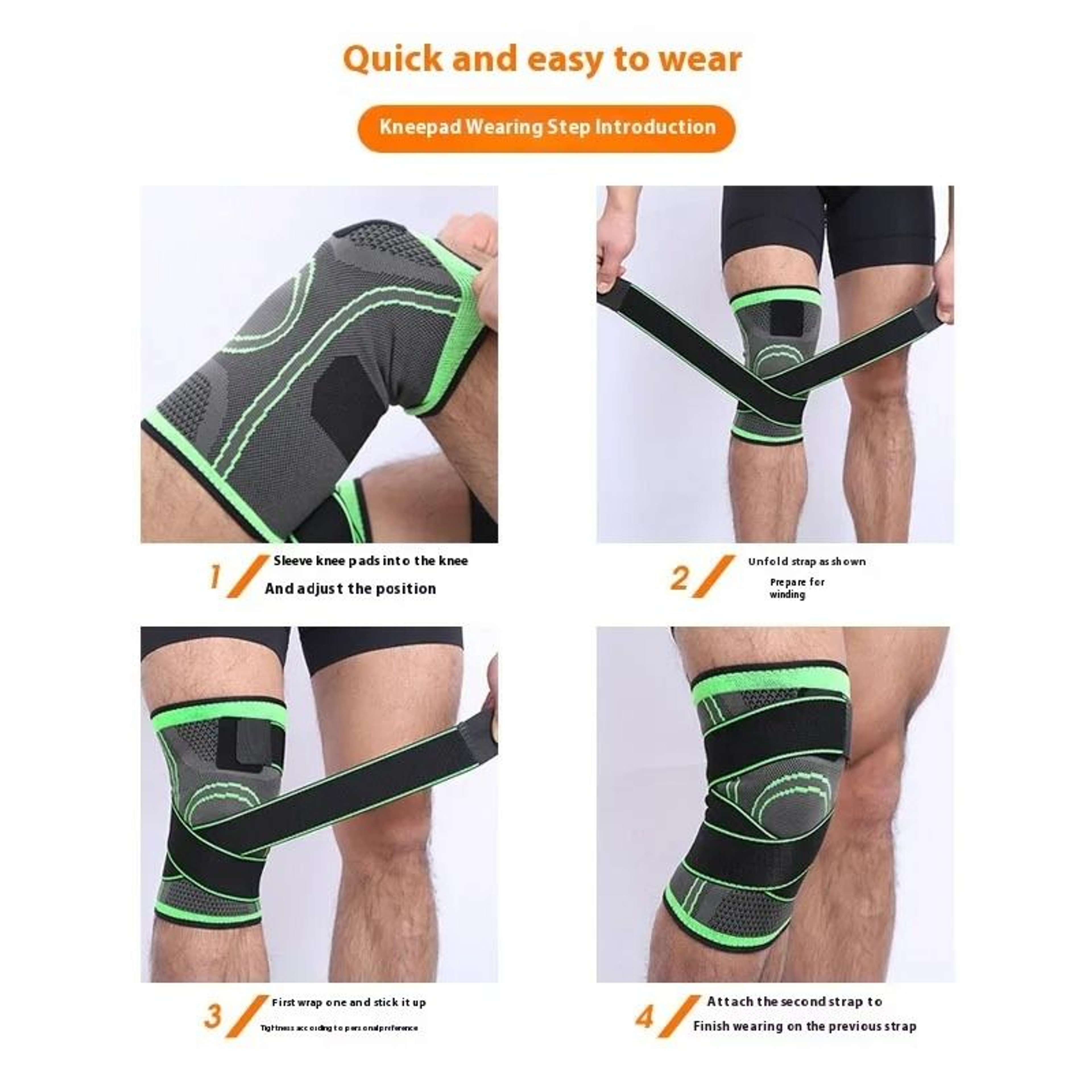 Compression Strap Knee Pad For Basketball Running Fitness And Cycling 2