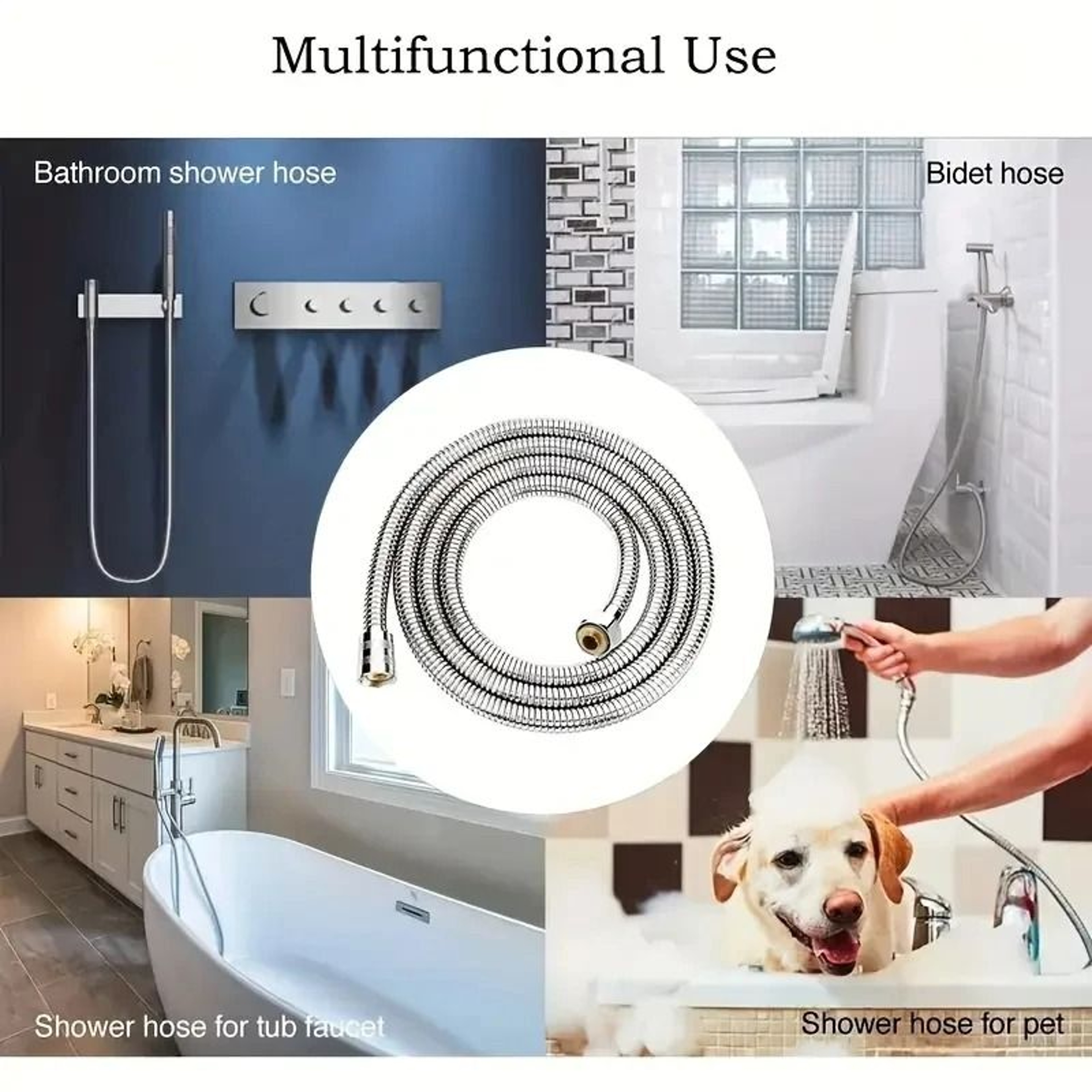 Stainless Steel Shower Hose With Anti Kink And High Pressure Resistance 1