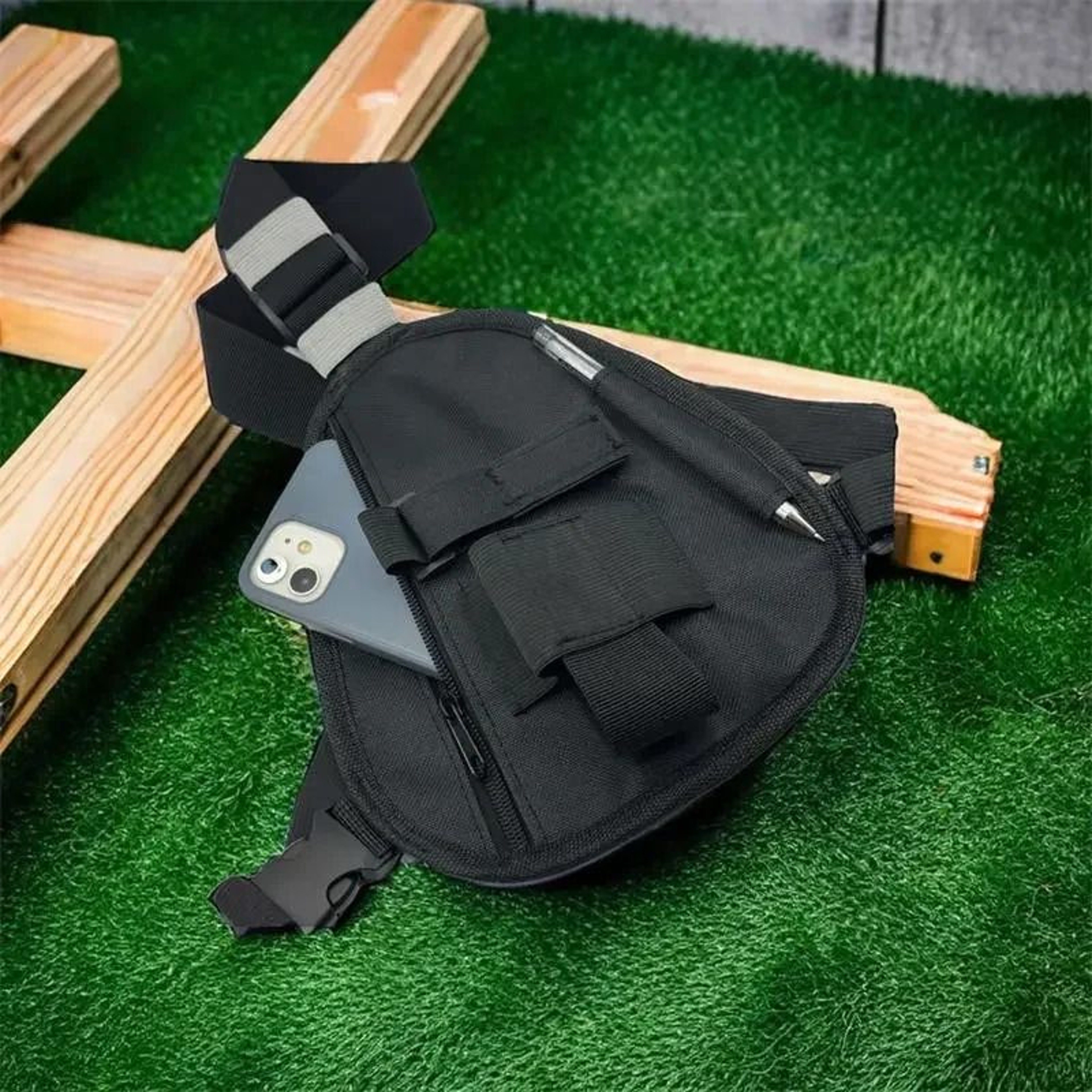 Adjustable Front Pack Chest Bag For Walkie Talkie And Accessories 1