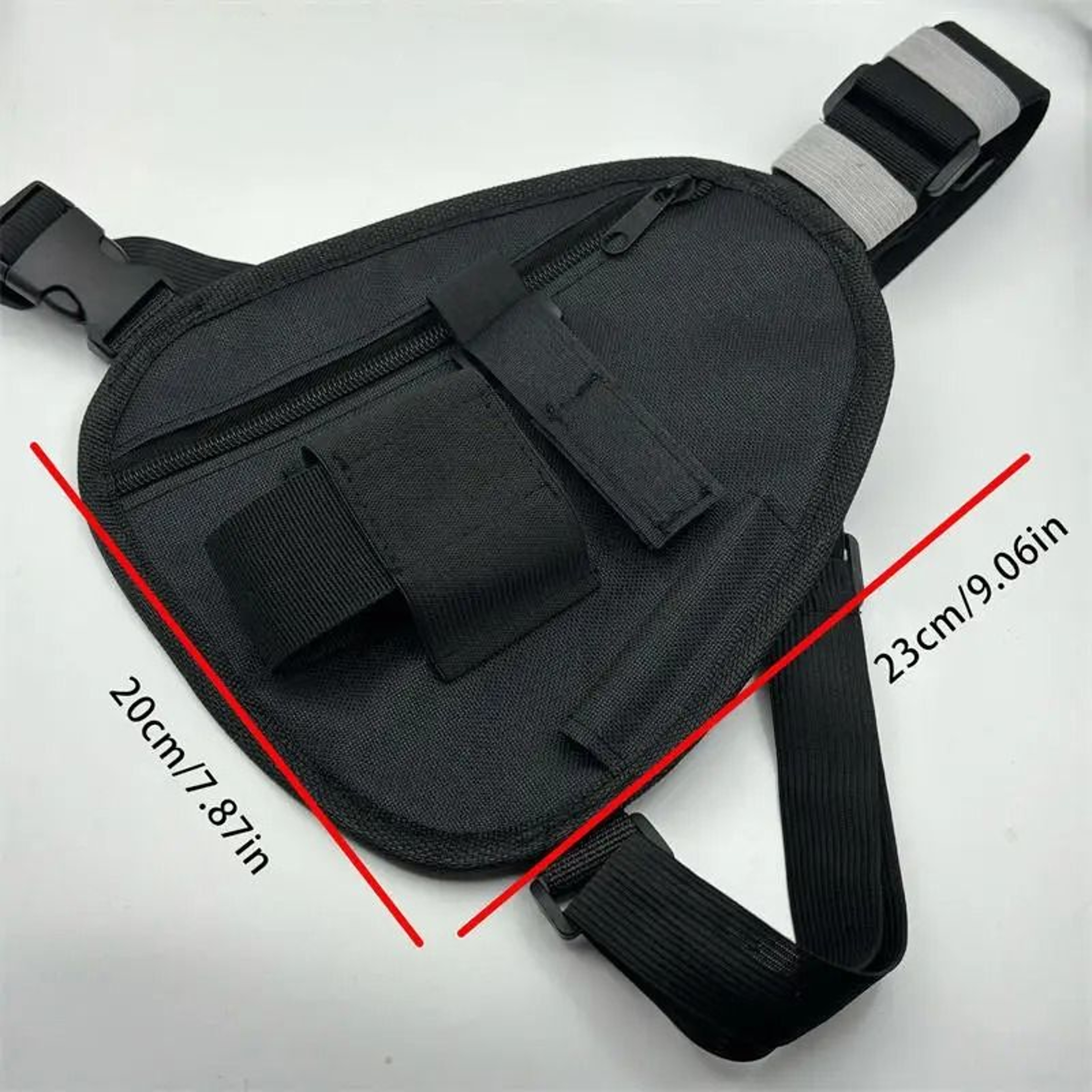 Adjustable Front Pack Chest Bag For Walkie Talkie And Accessories 2