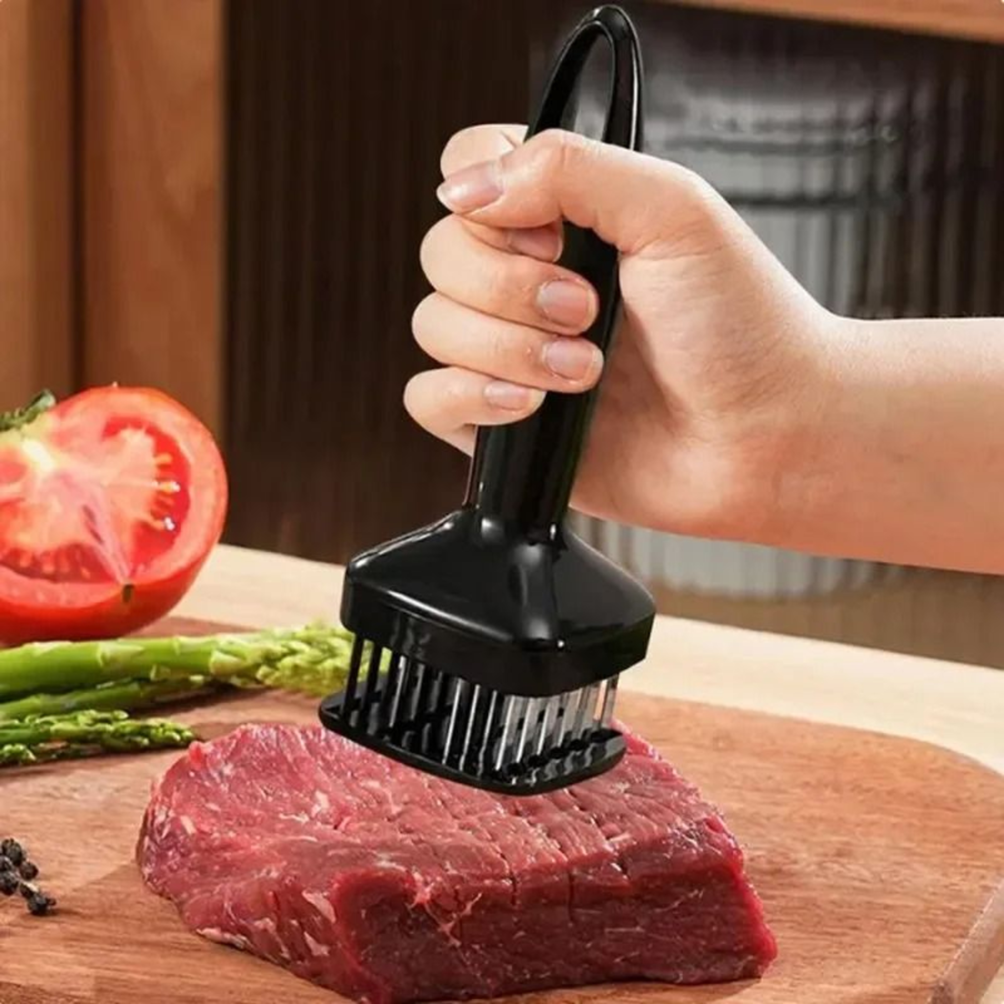 Stainless Steel Meat Tenderizing Needle With Automatic Rebound 5