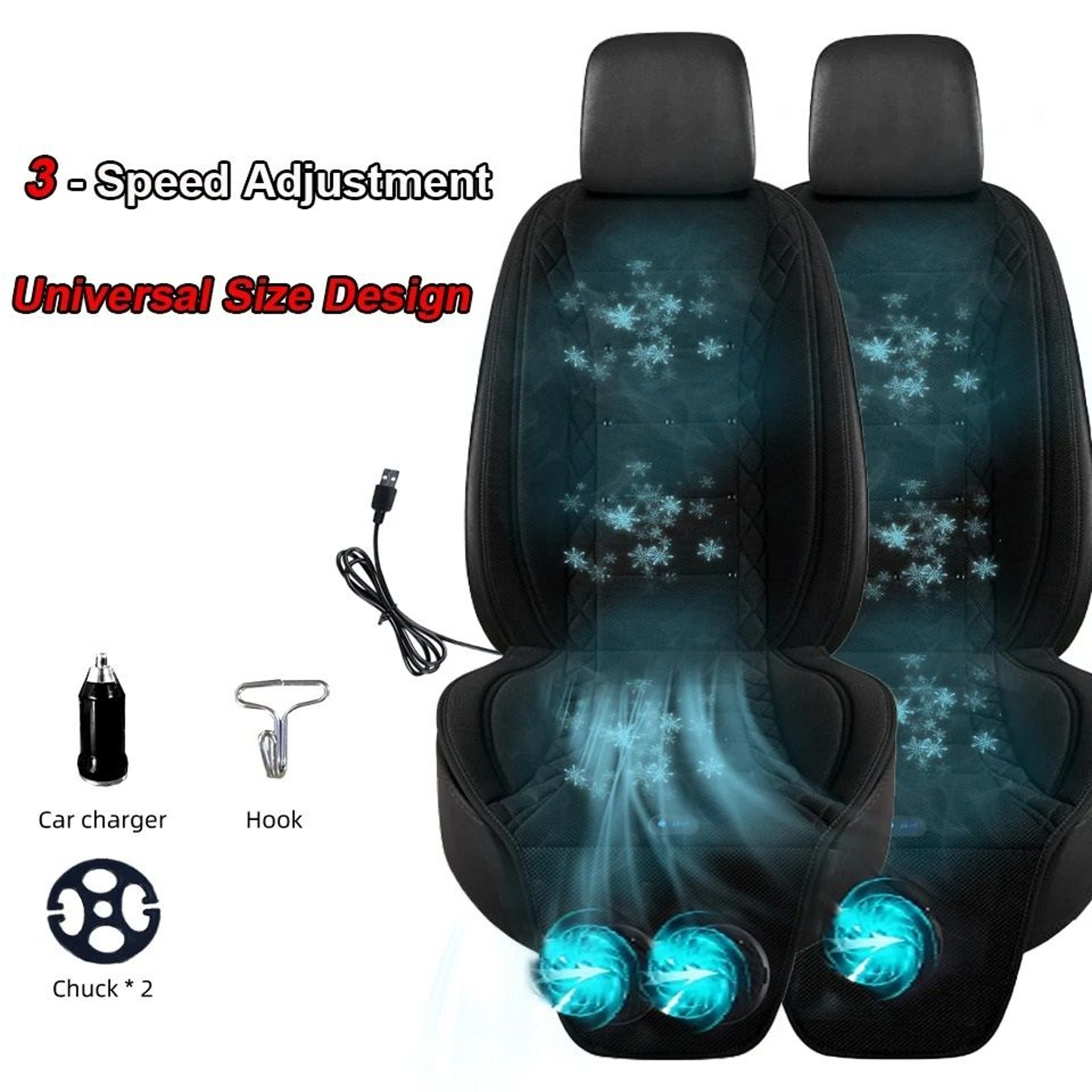 Universal Rapid Cooling Car Fan Seat Cushion 0