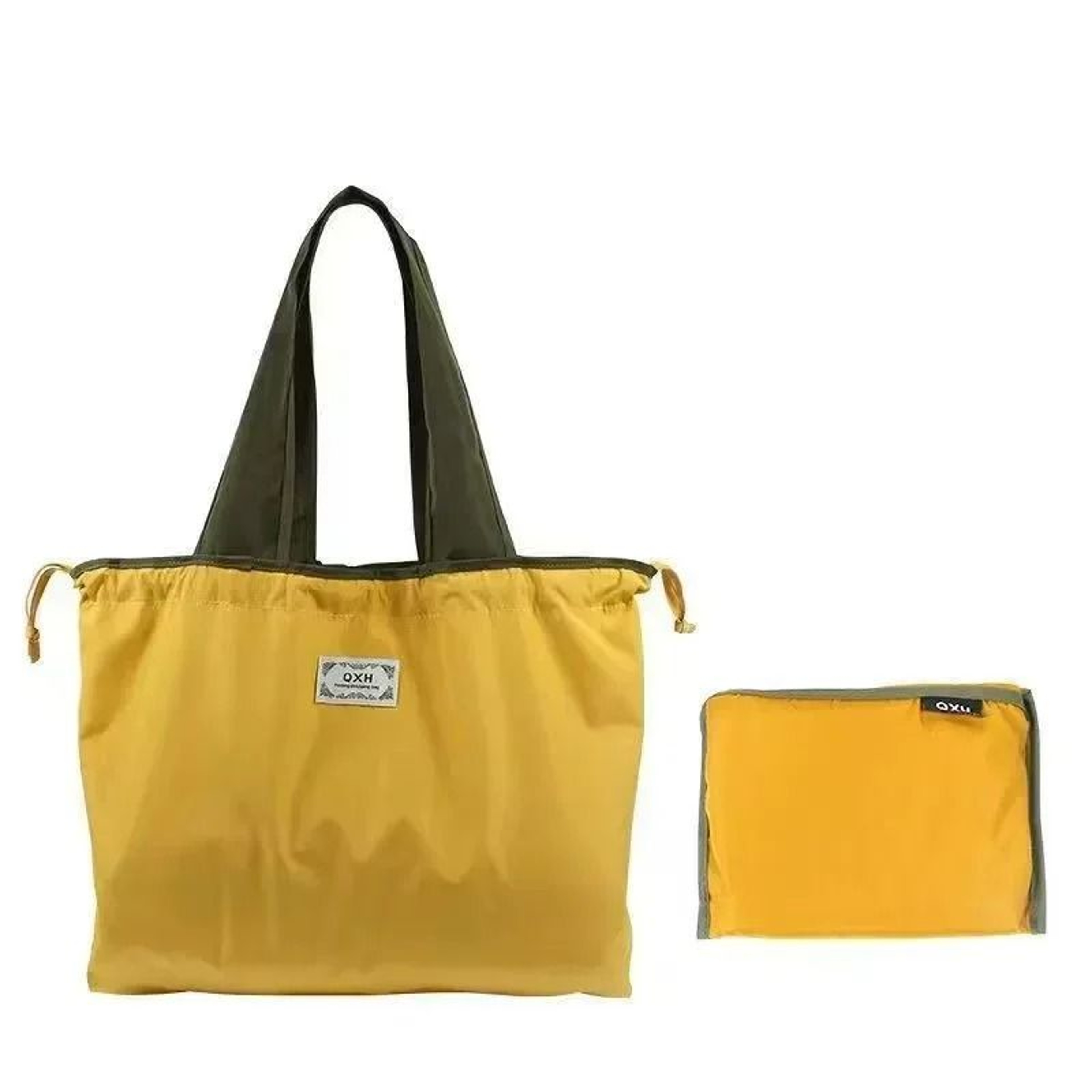Sustainable Ultra Large Drawstring Shopping Tote 10