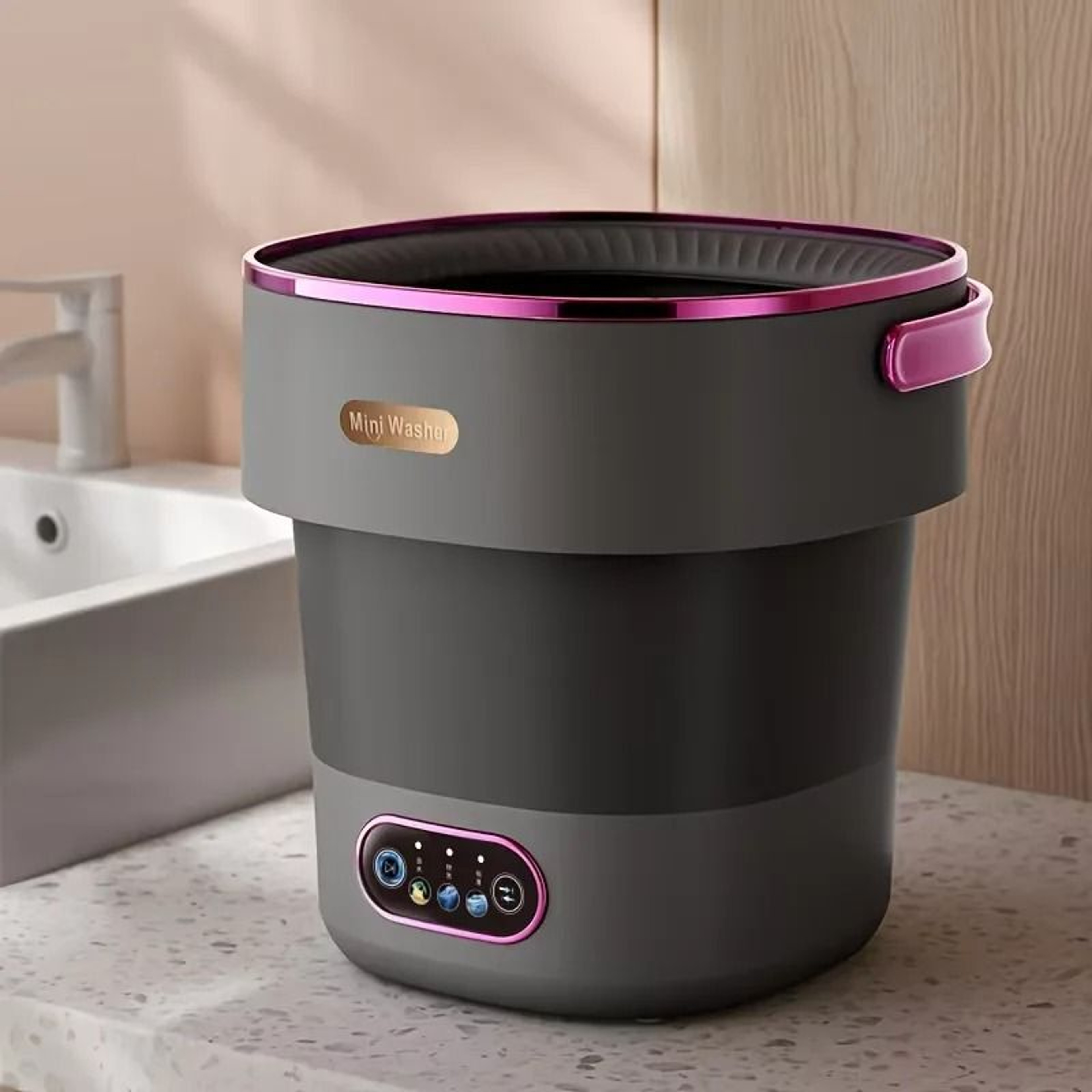 15L Portable Collapsible Washing And Drying Machine 7