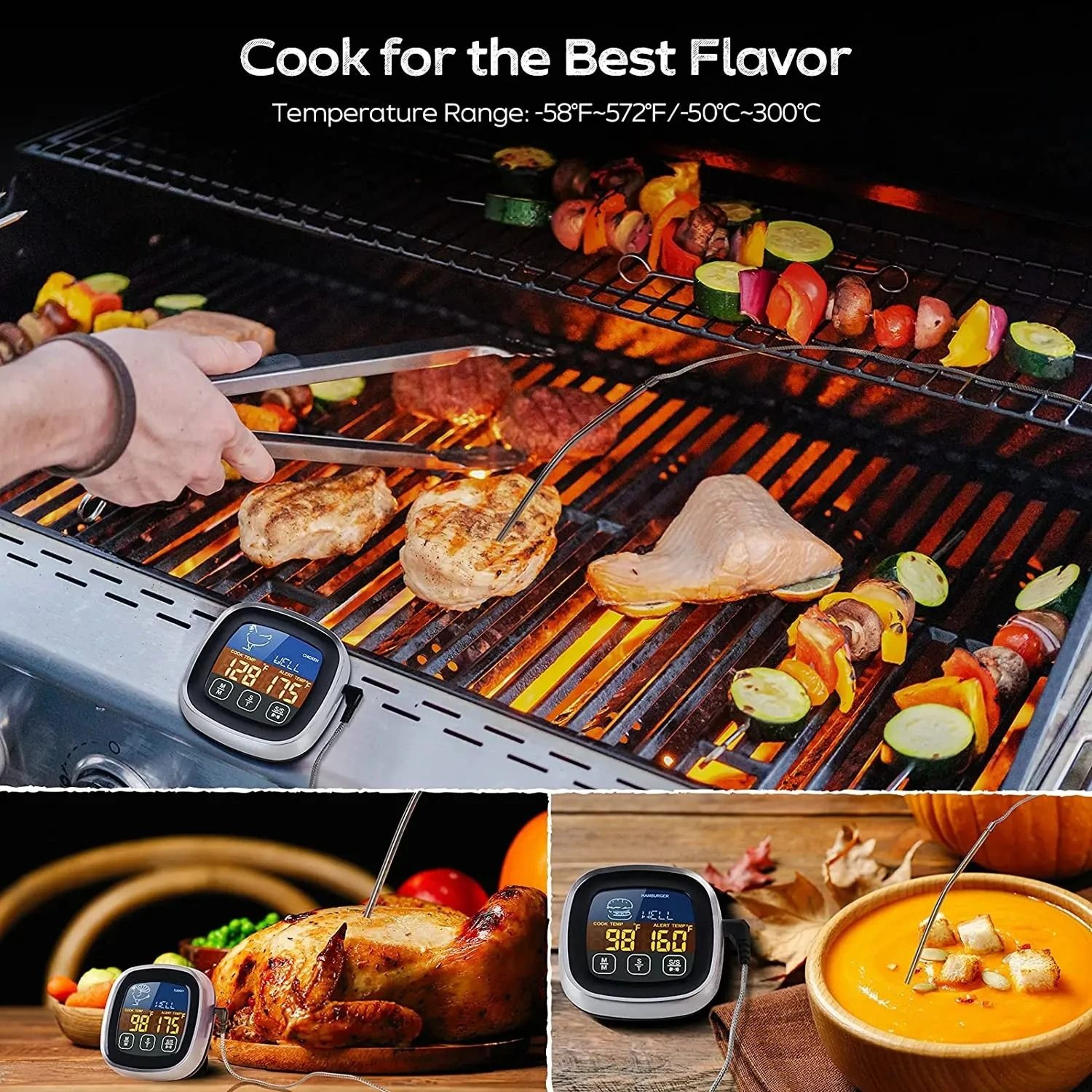 Instant Read Digital Waterproof Meat Thermometer 4
