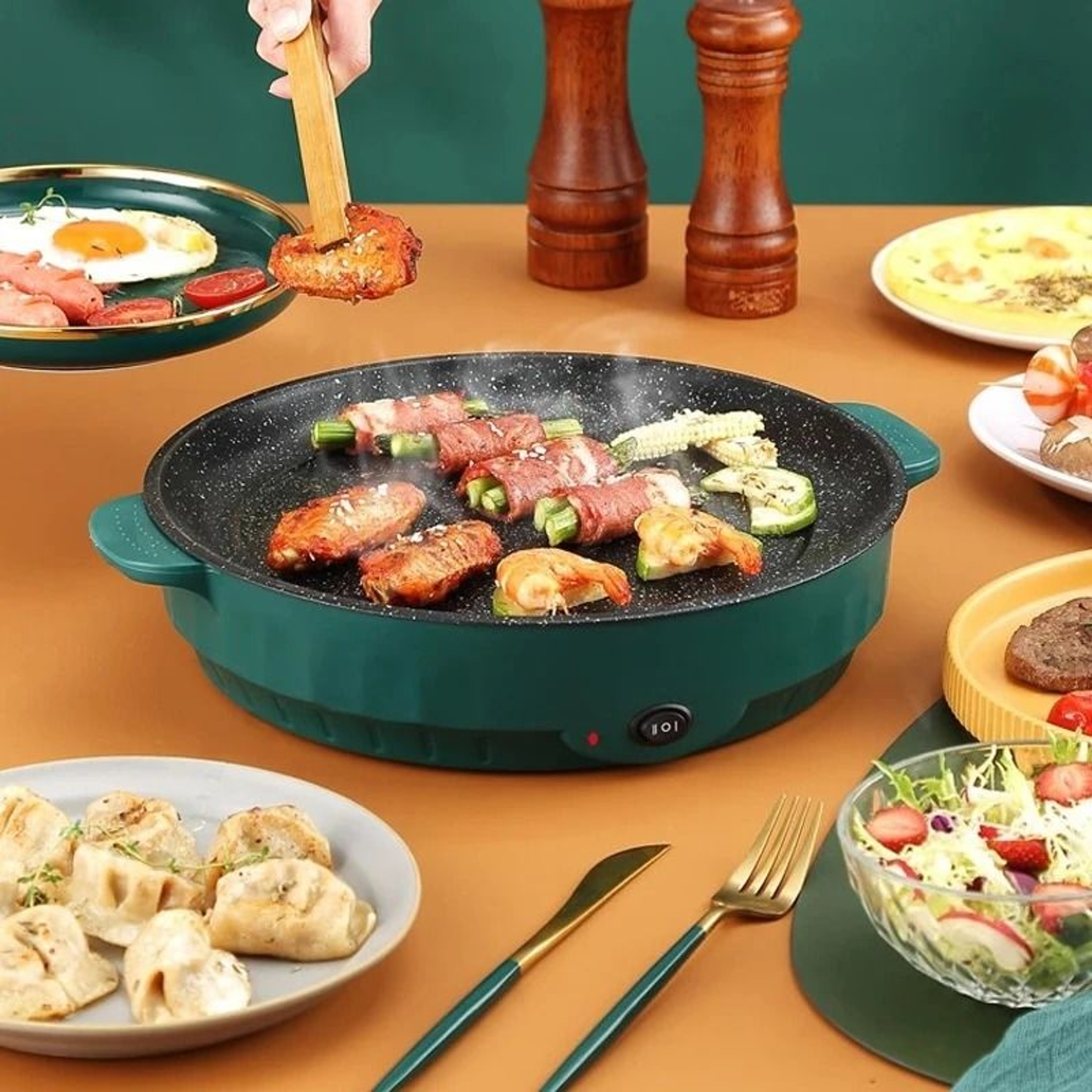 Professional Non Stick Electric Multi Cooker And Frying Pan 3