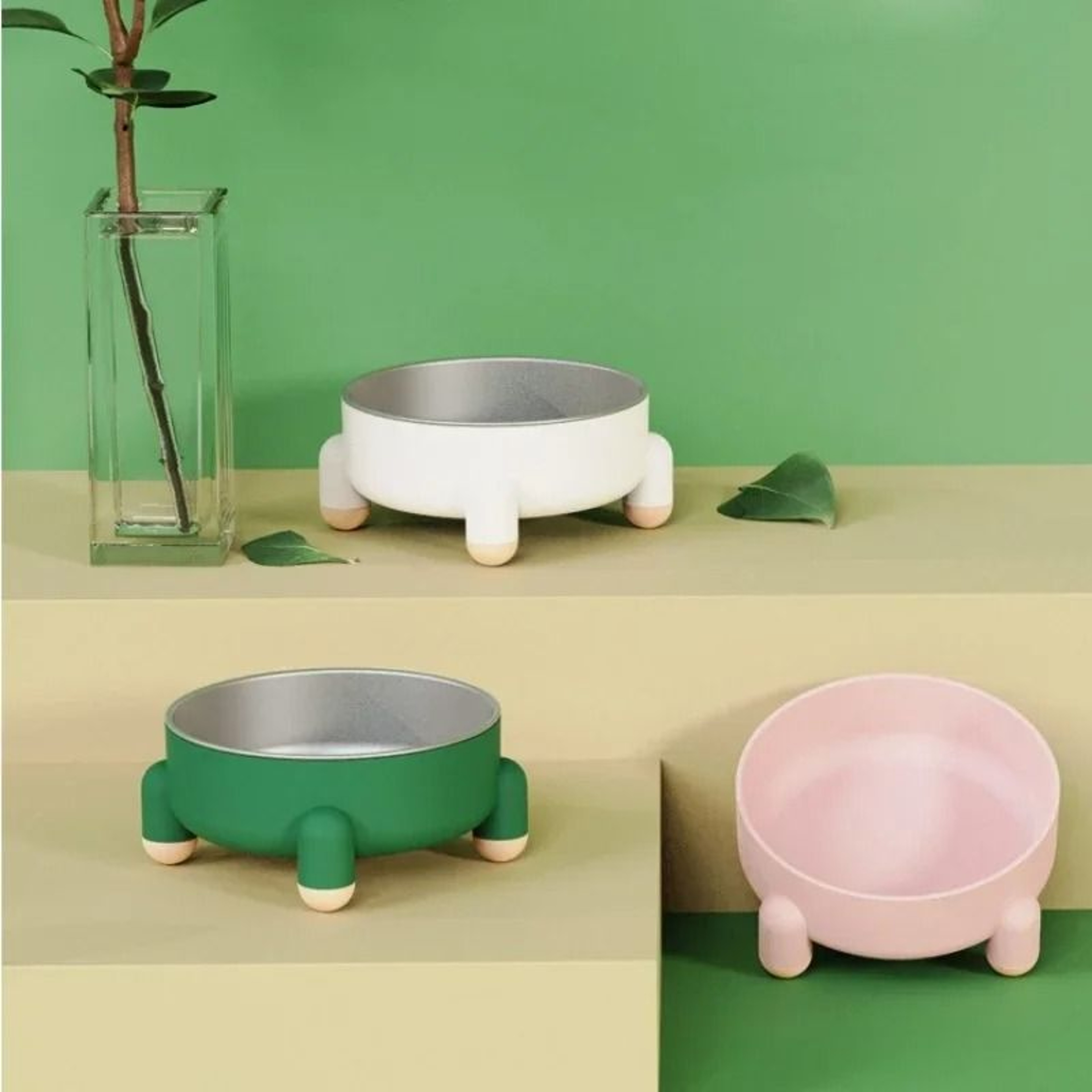 Ergonomic Elevated Stainless Steel Pet Feeder 1