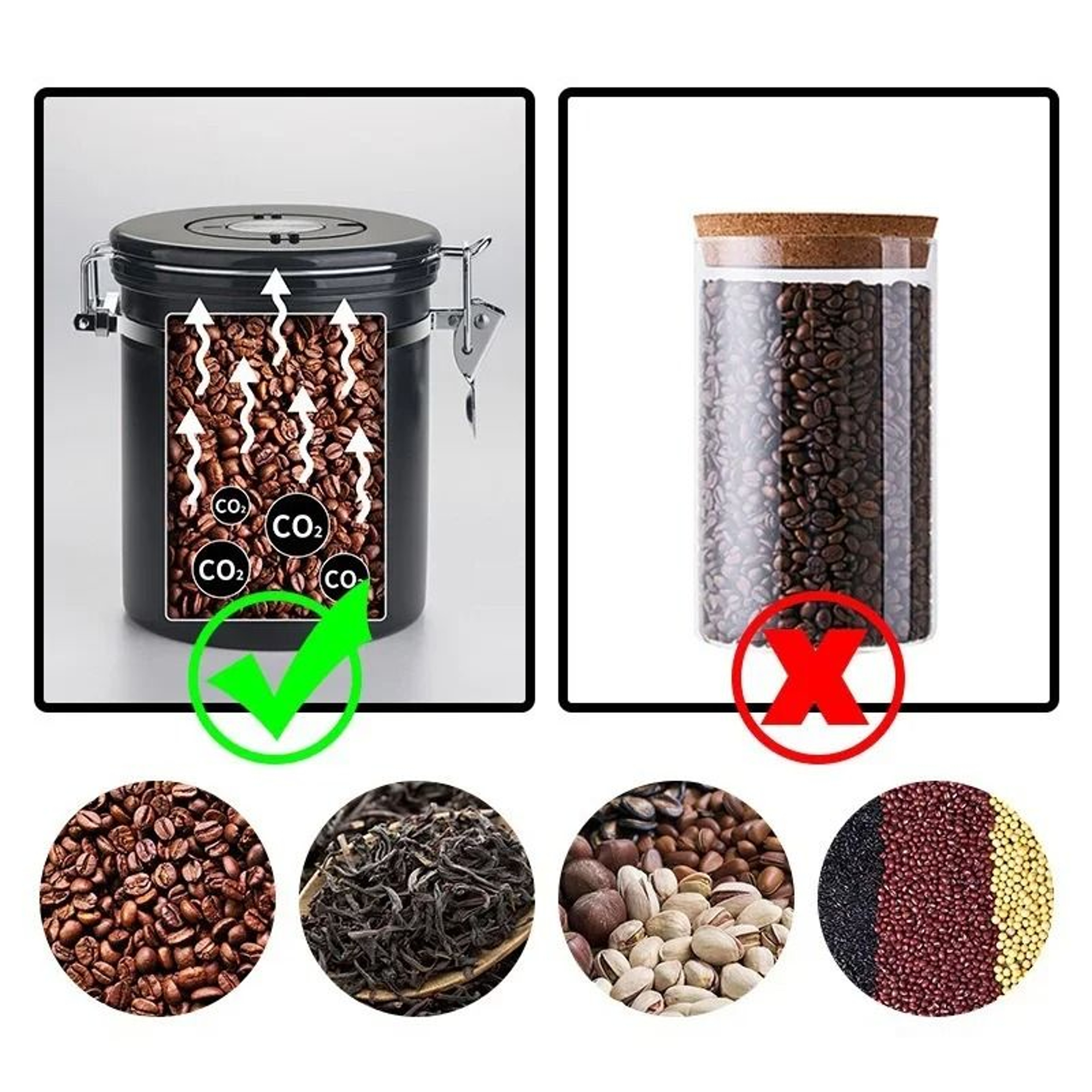 Airtight 60 Oz Vacuum Sealed Preservation Canister 3