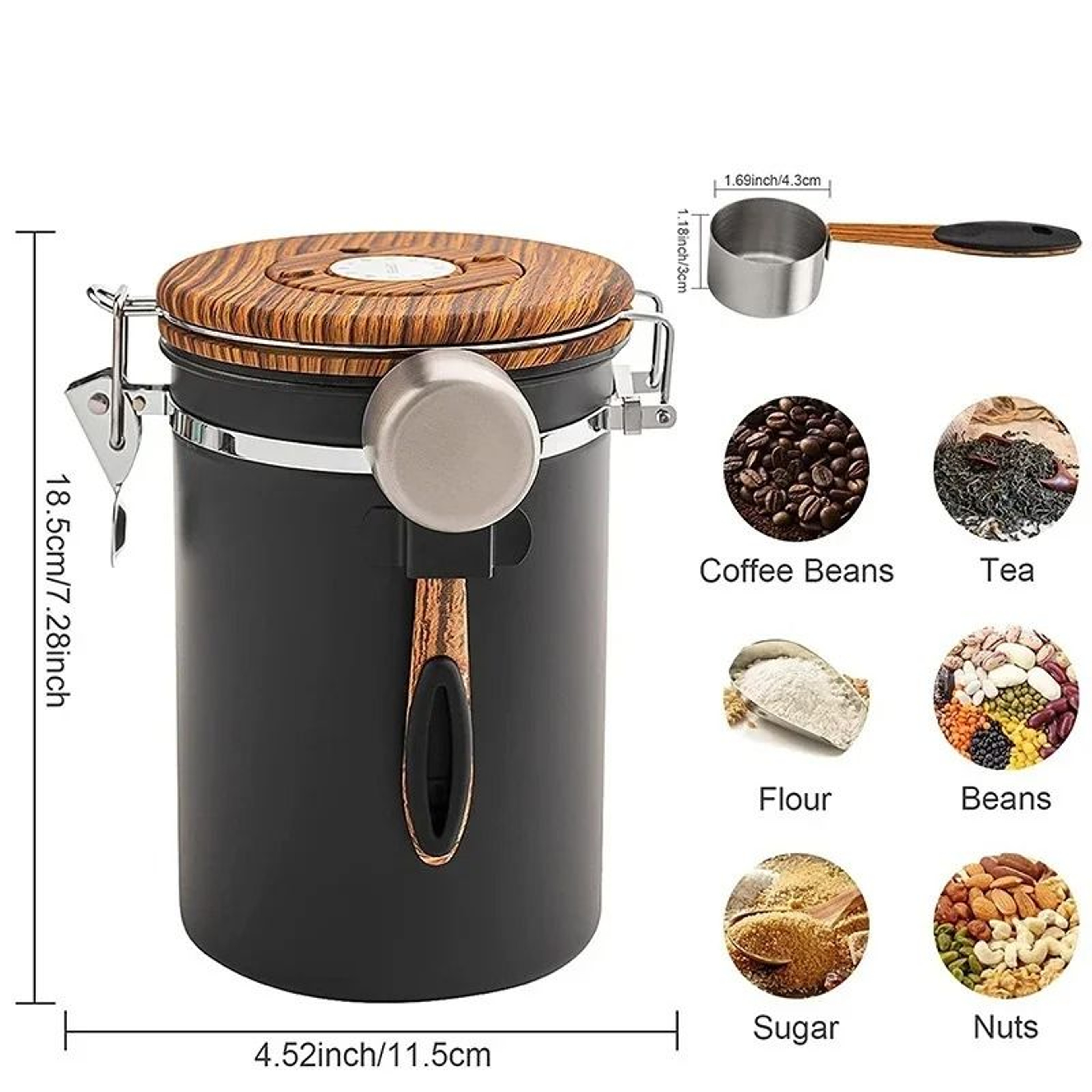 Airtight 60 Oz Vacuum Sealed Preservation Canister 5