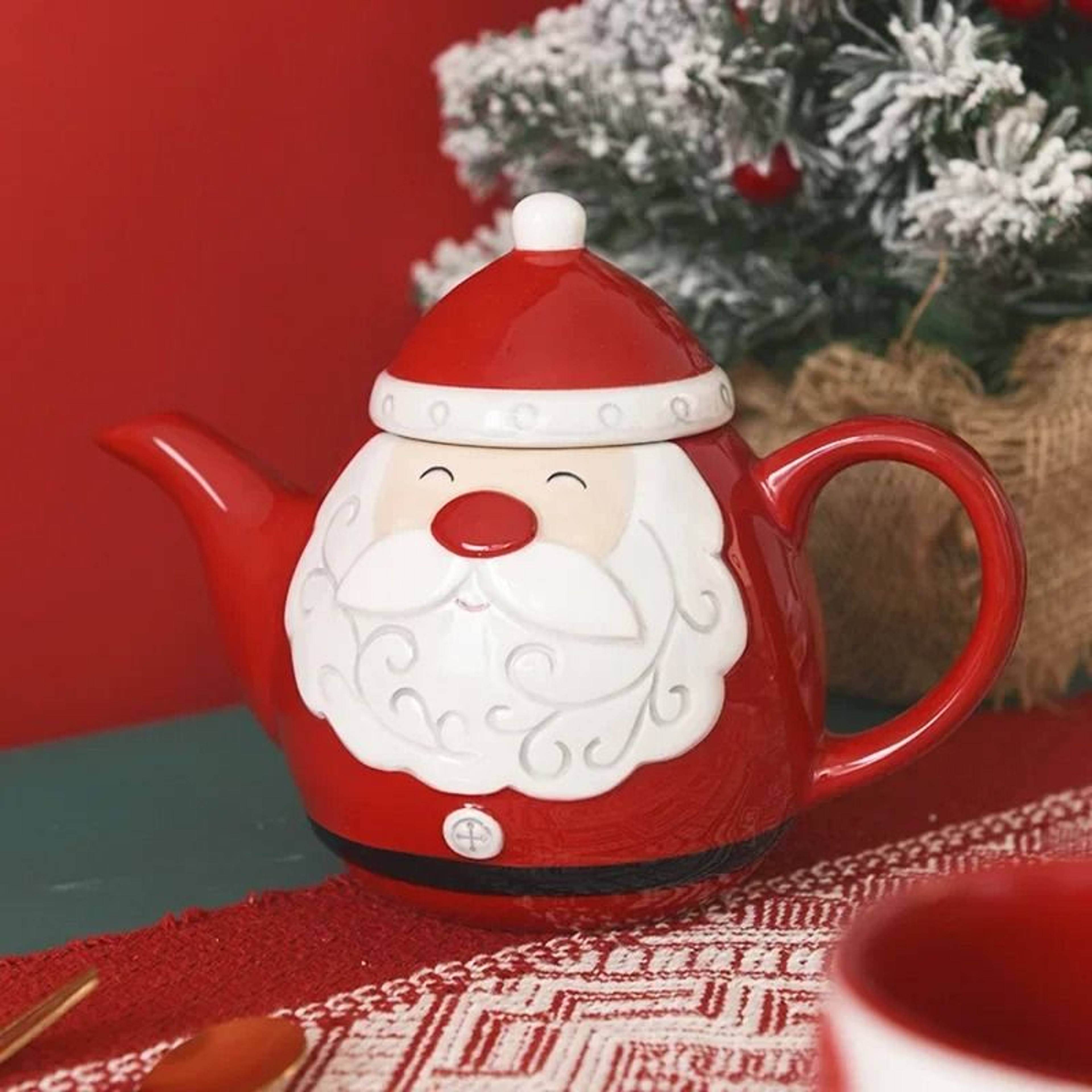 Santa Claus Ceramic Coffee Tea Set 3