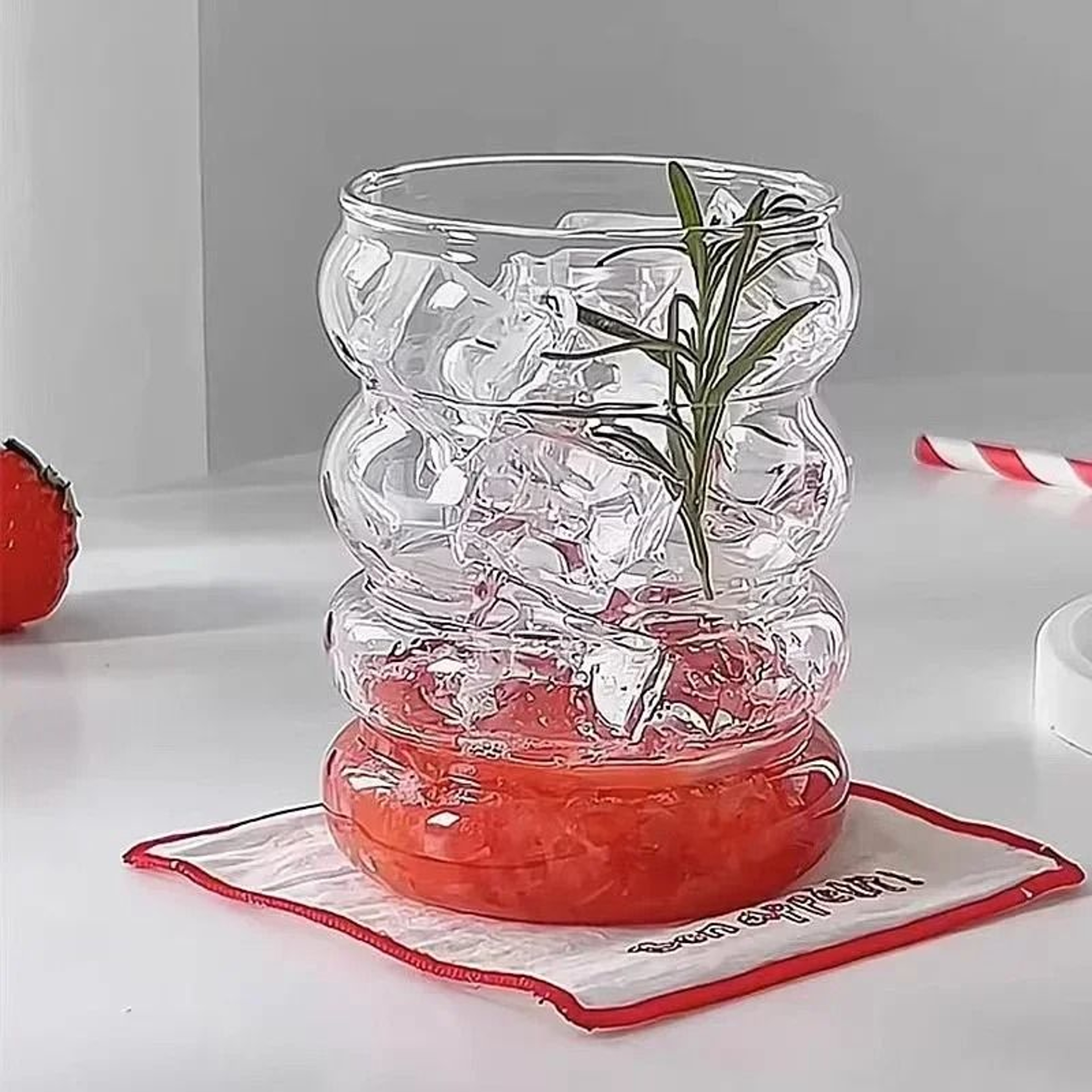 Pure Clarity Four Circle Glass Cup 2