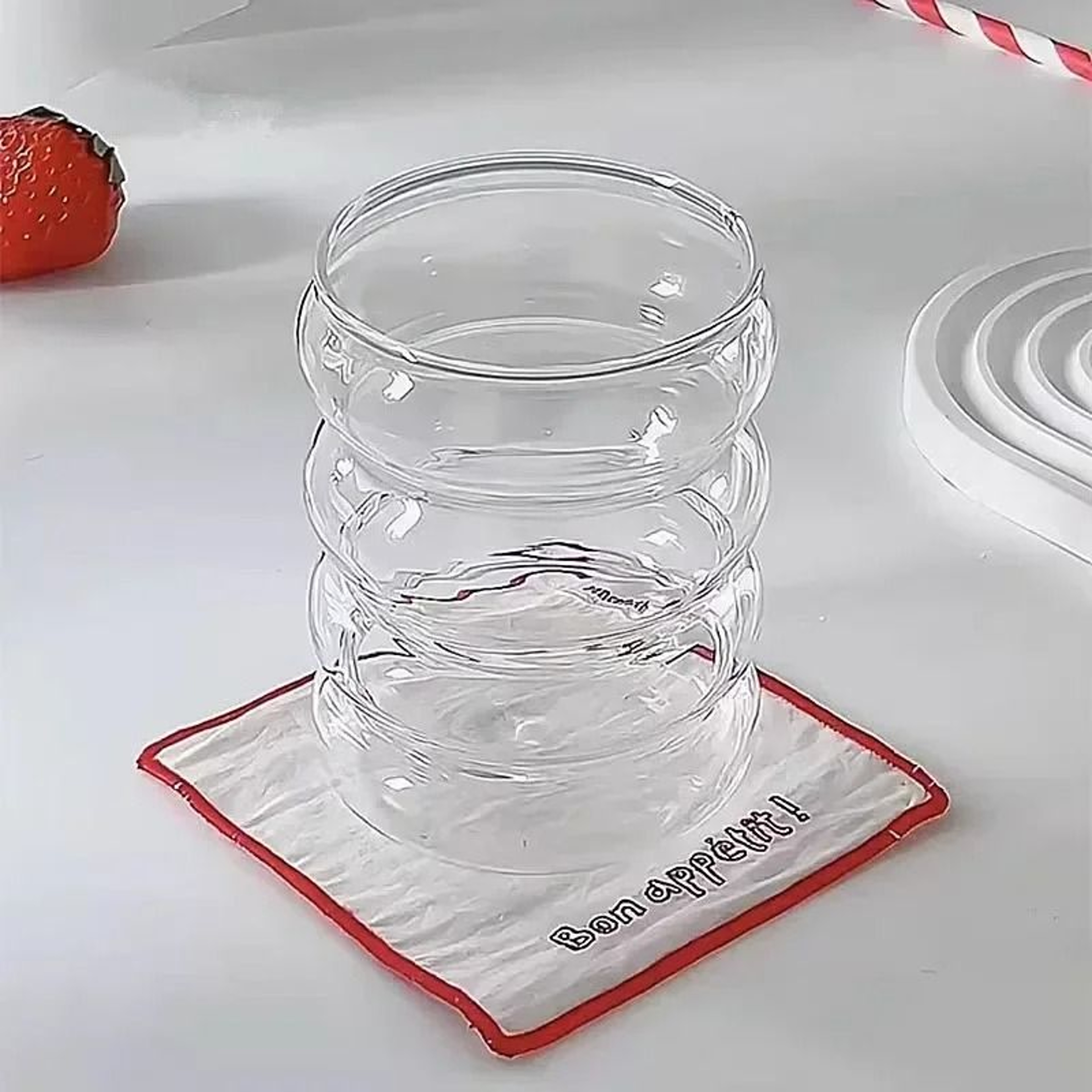 Pure Clarity Four Circle Glass Cup 3