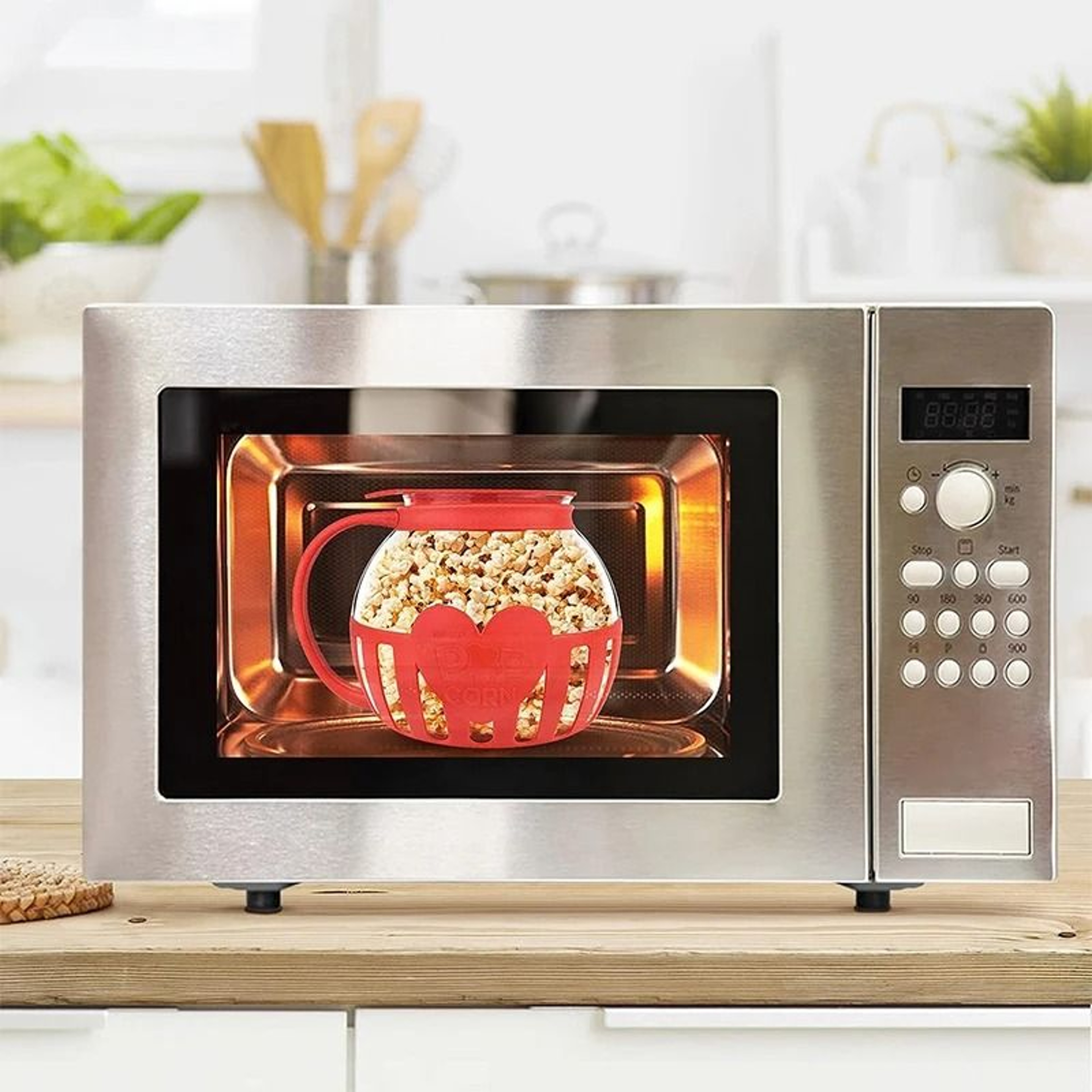 Microwave Glass Popcorn Popper 4
