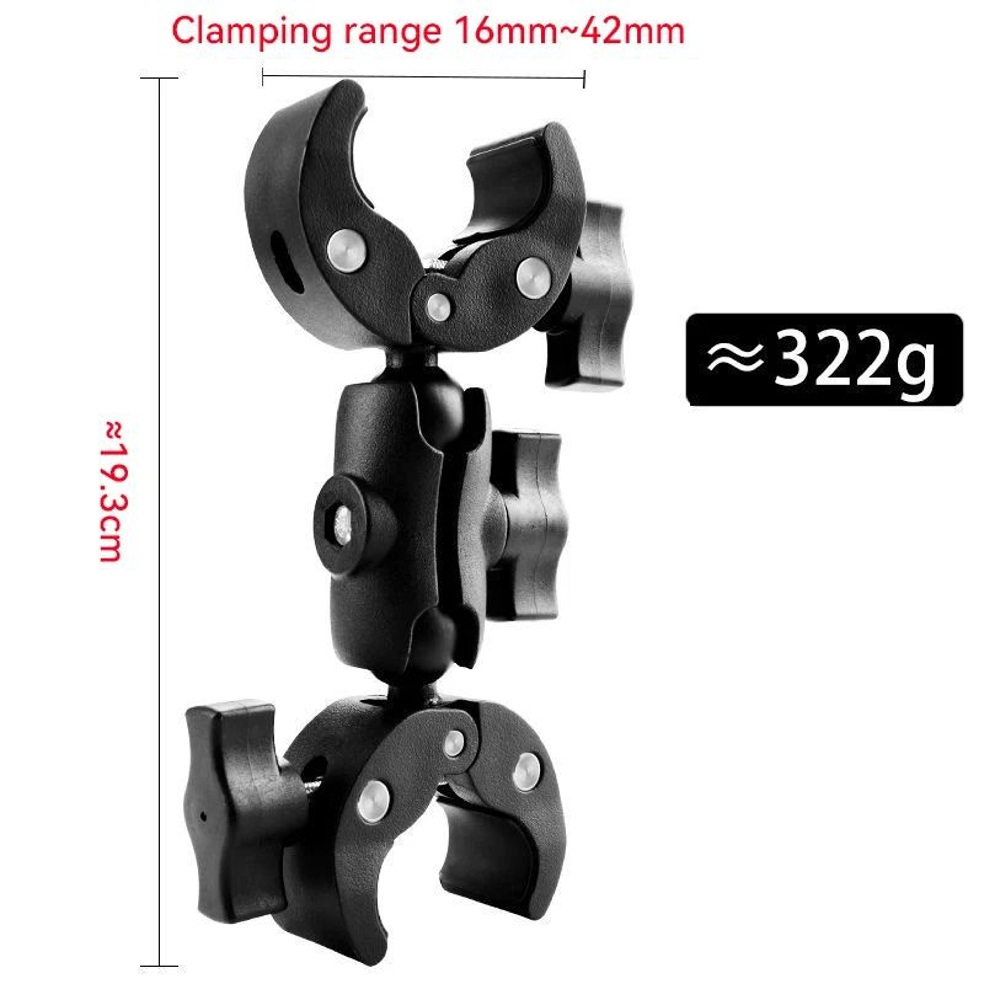 Double Clamp Camera Mount For Motorcycles And Handlebars 7