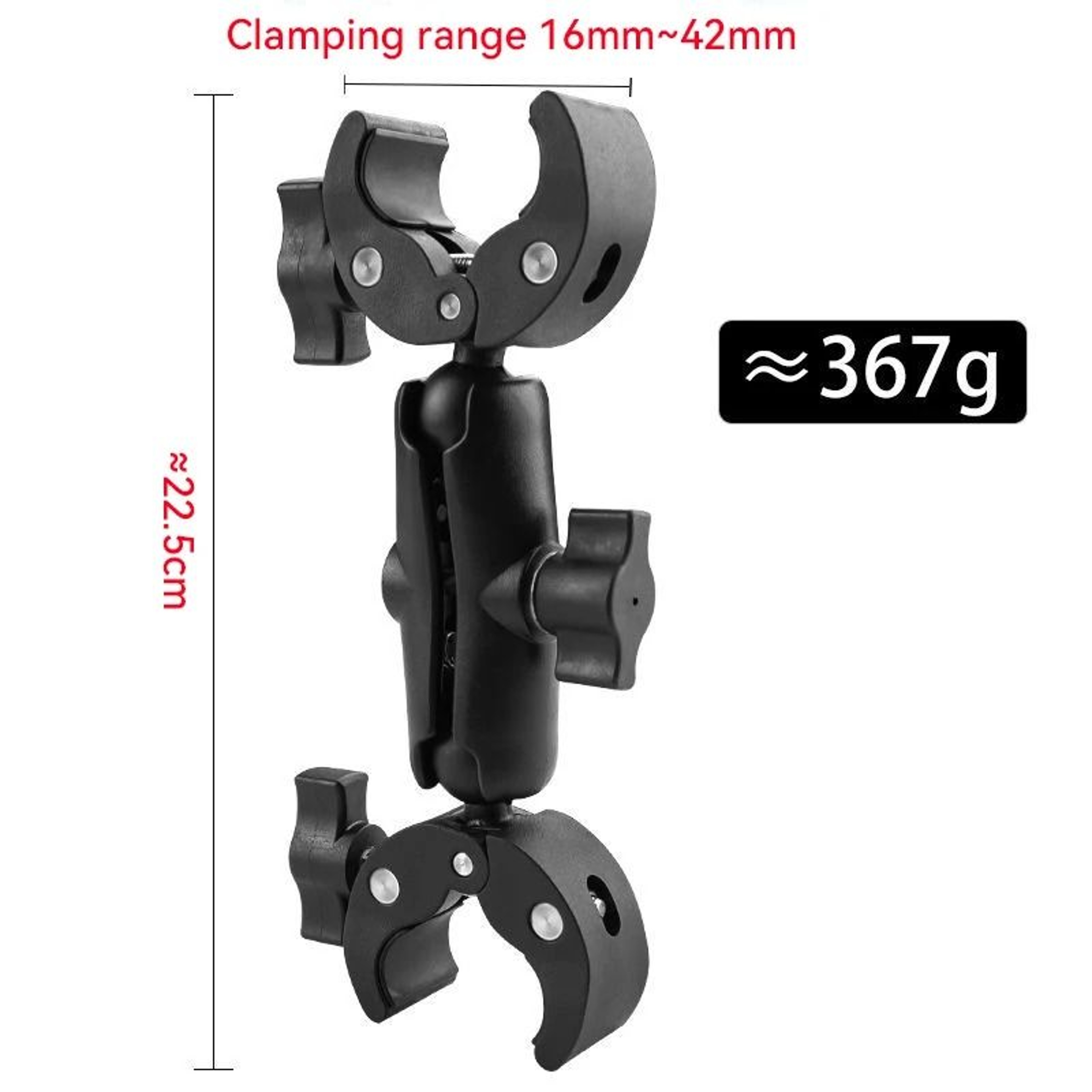 Double Clamp Camera Mount For Motorcycles And Handlebars 8