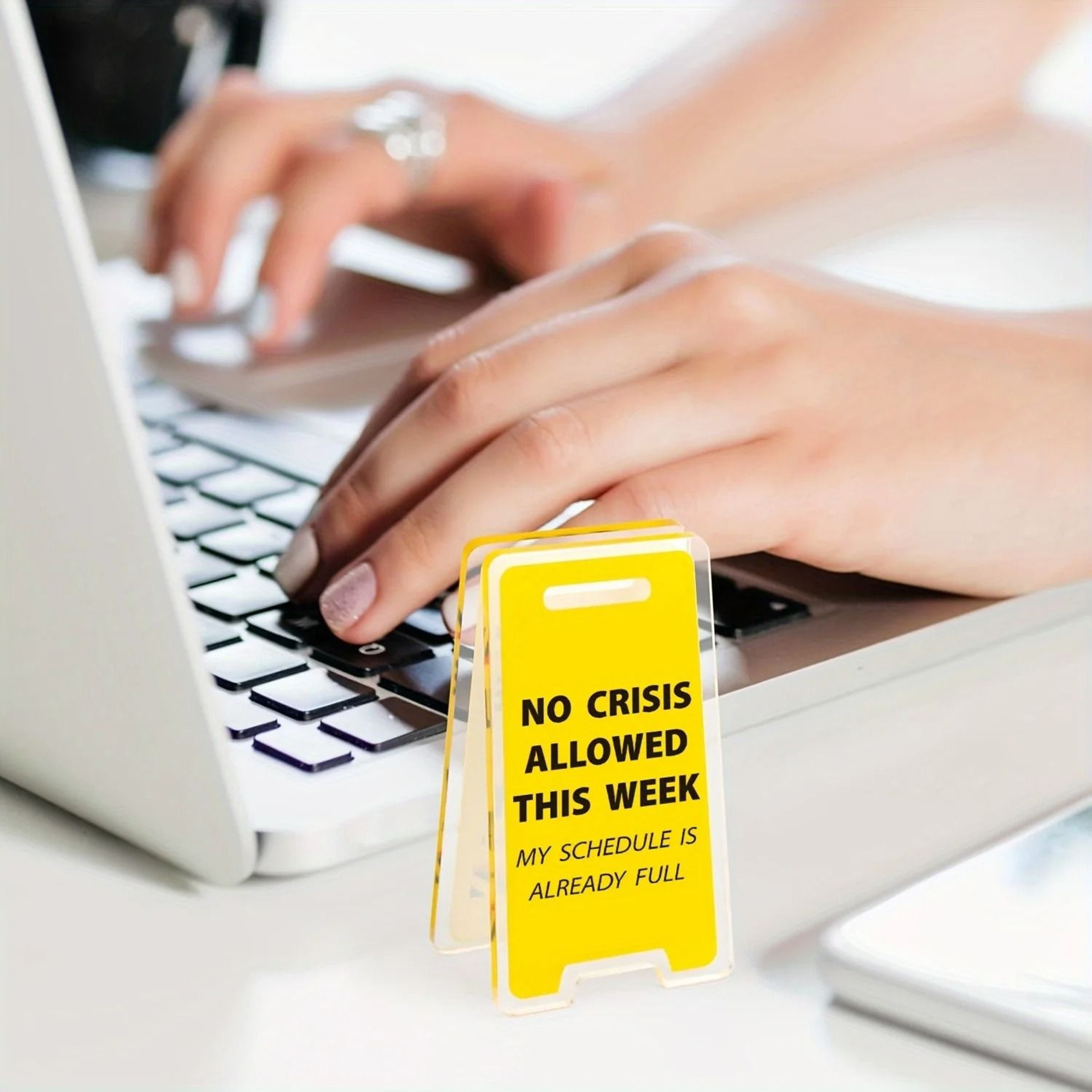 This Weeks Ban On Crisis Acrylic Desktop Sign 0