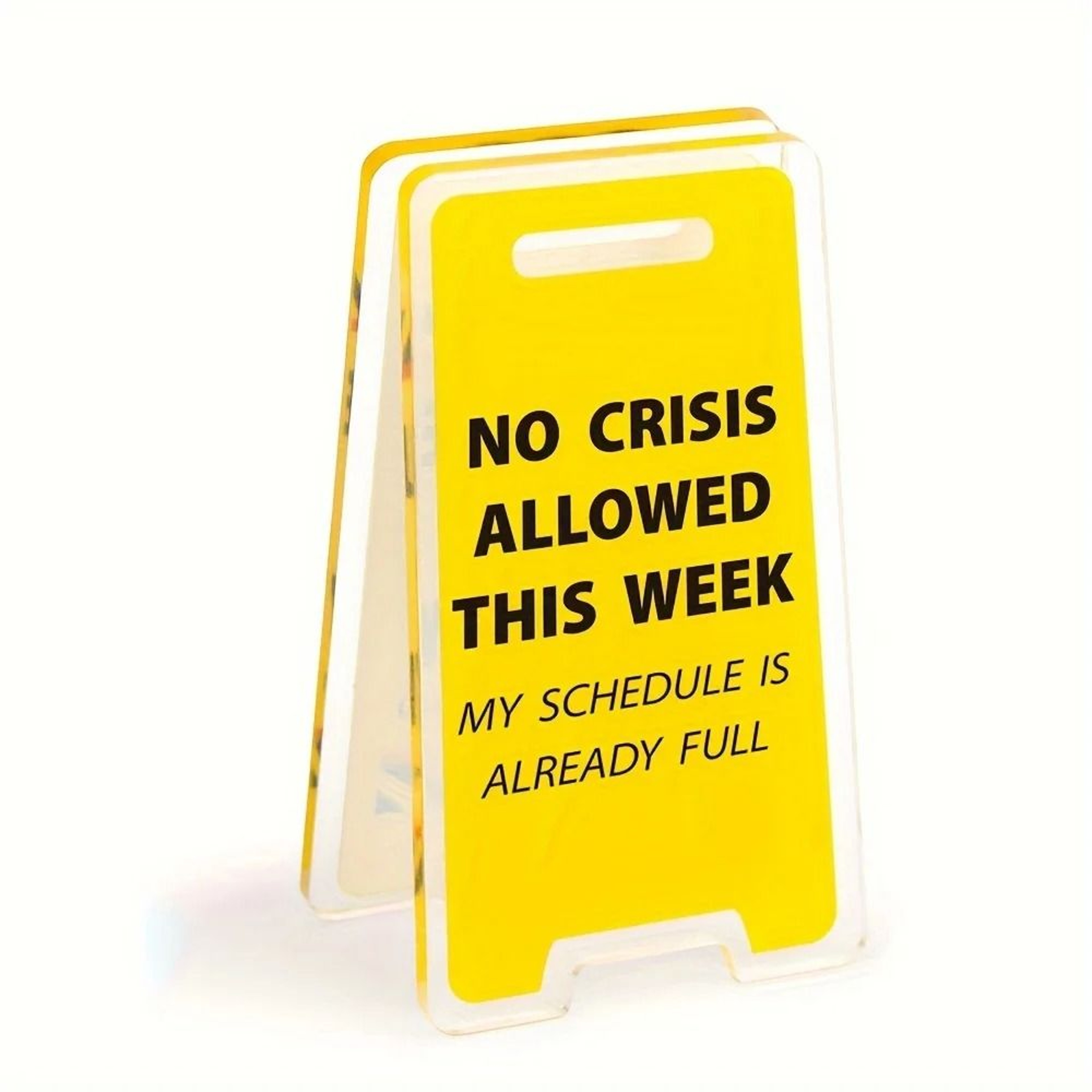 This Weeks Ban On Crisis Acrylic Desktop Sign 1