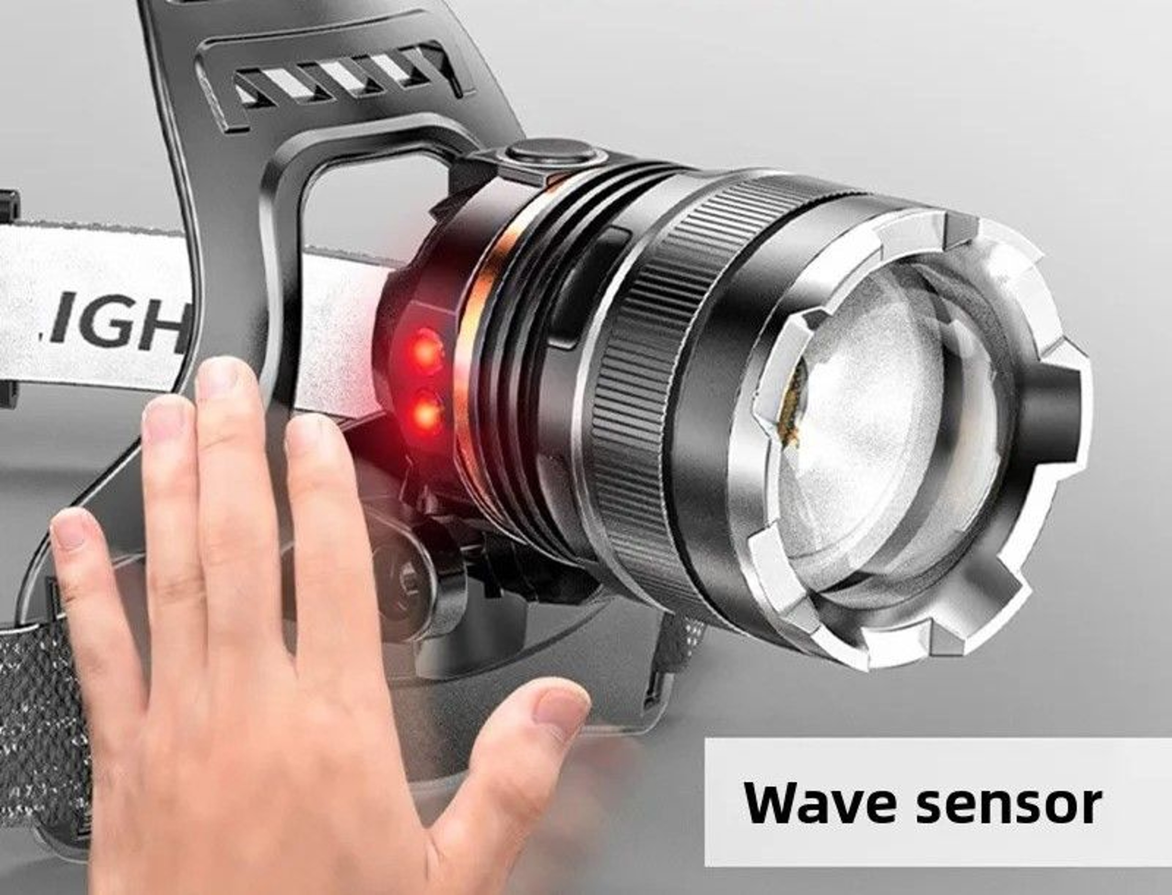 Ultra Strong LED Zoom Sensing Headlight 1