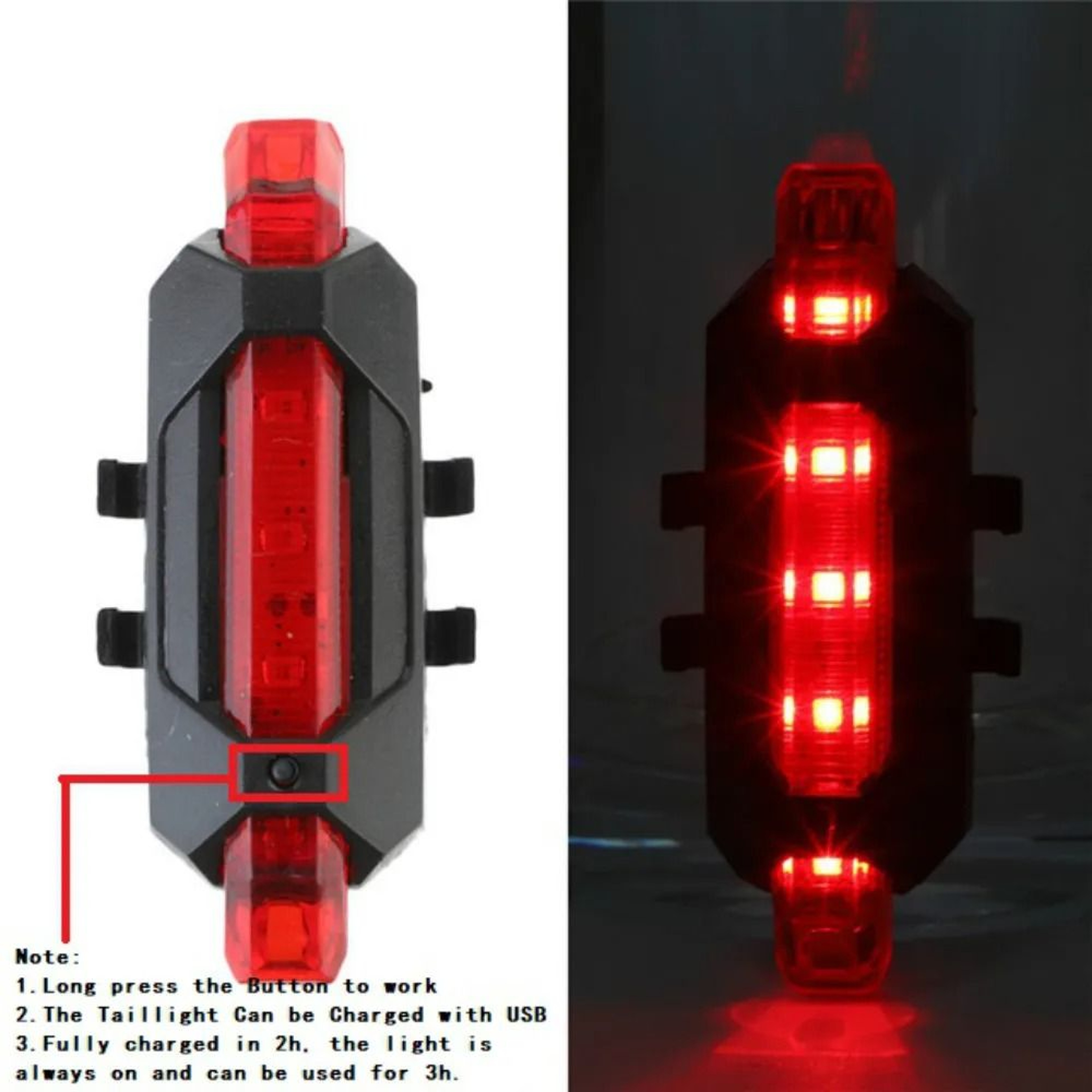 Professional High Visibility Rechargeable Cycling Safety System 4