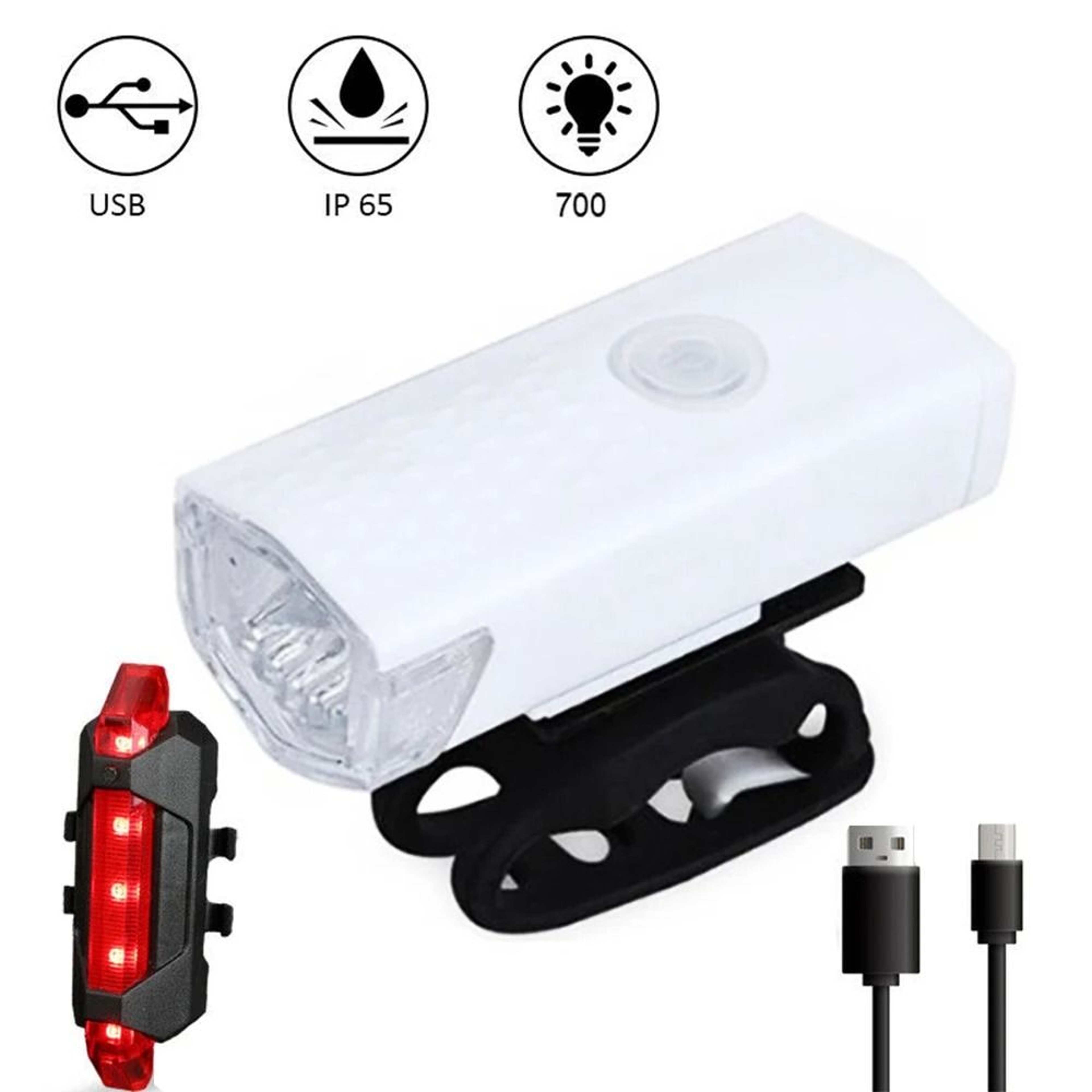 Professional High Visibility Rechargeable Cycling Safety System 7