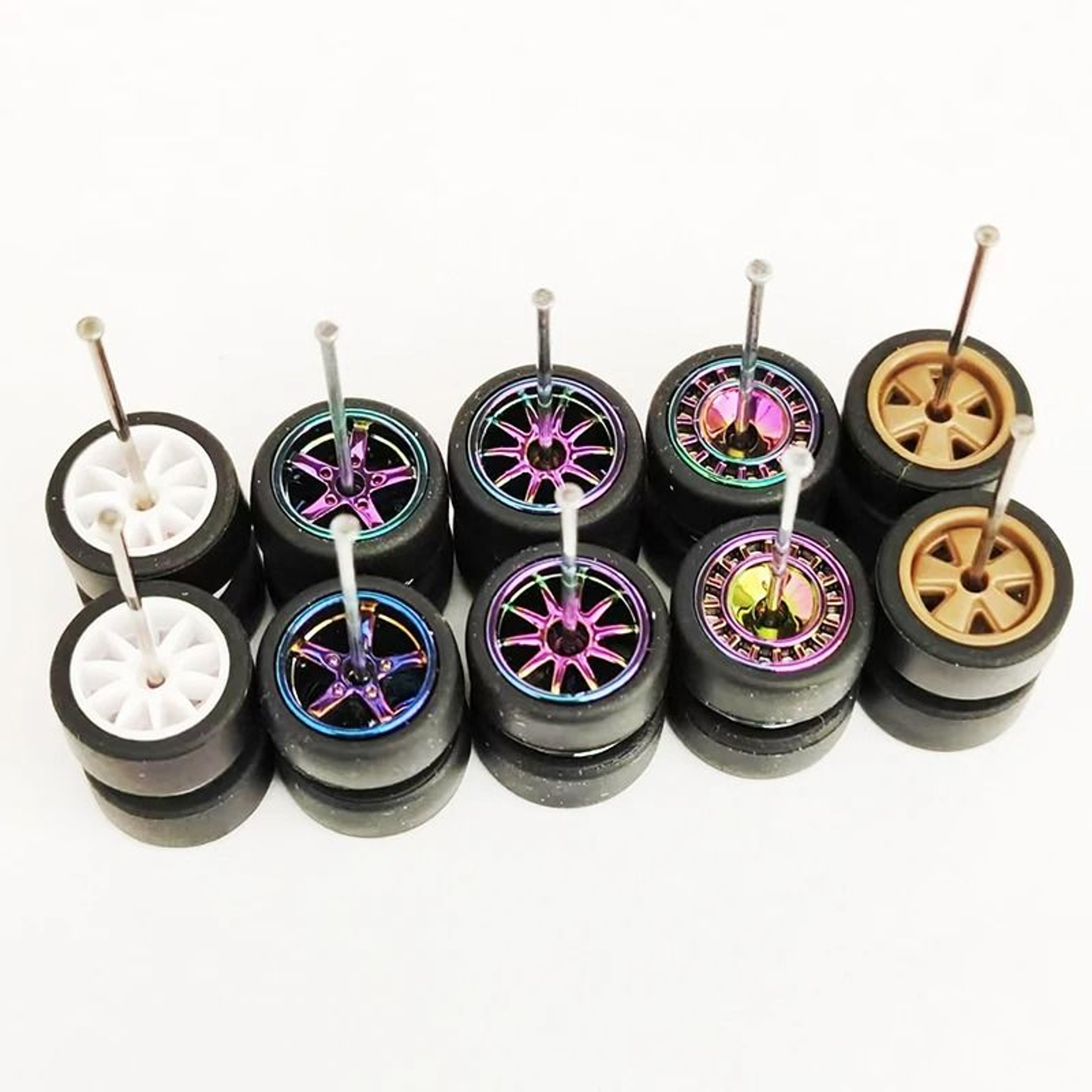 164 Scale Custom Alloy Wheels And Rubber Tires 16