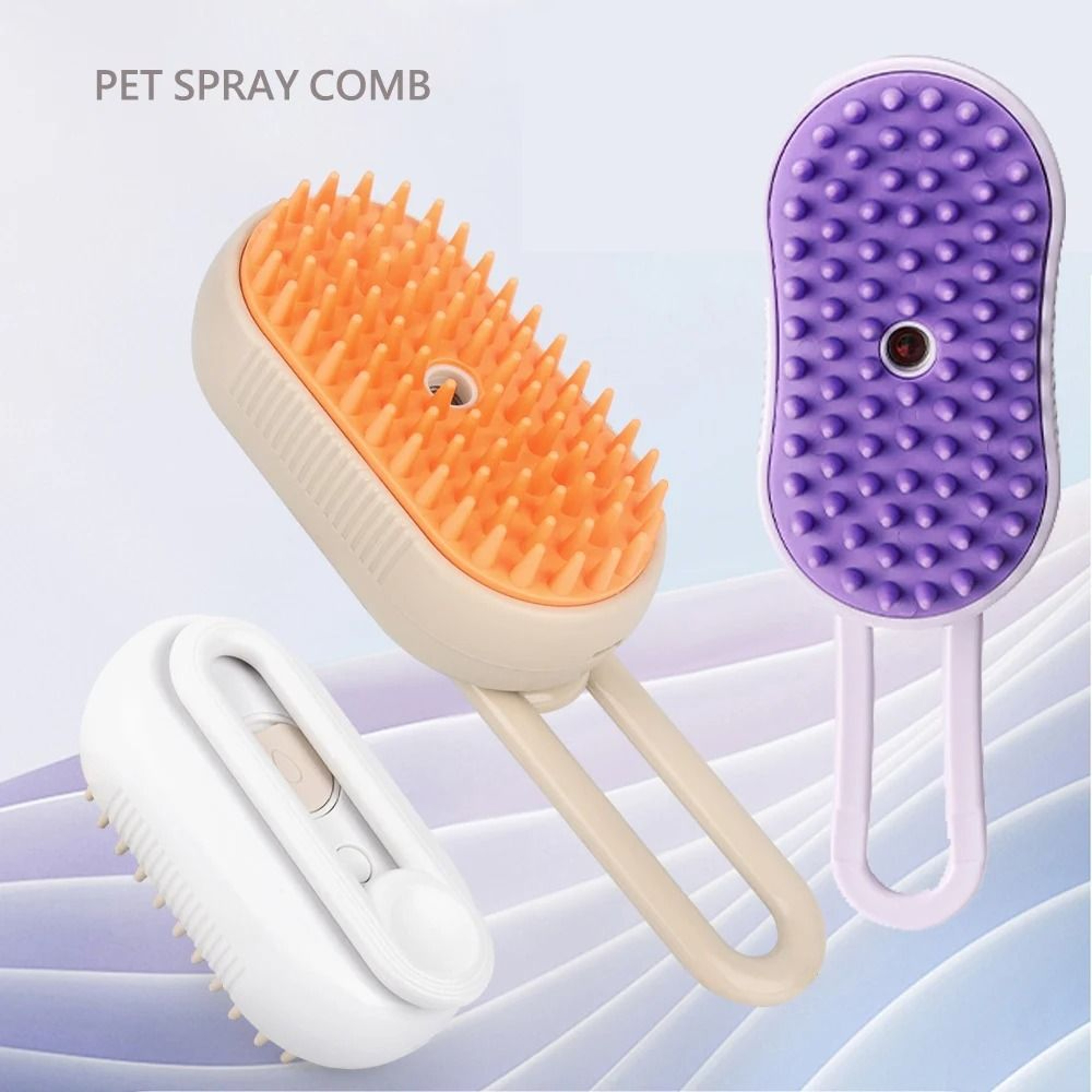 Multi Functional Pet Spray Grooming Brush 2