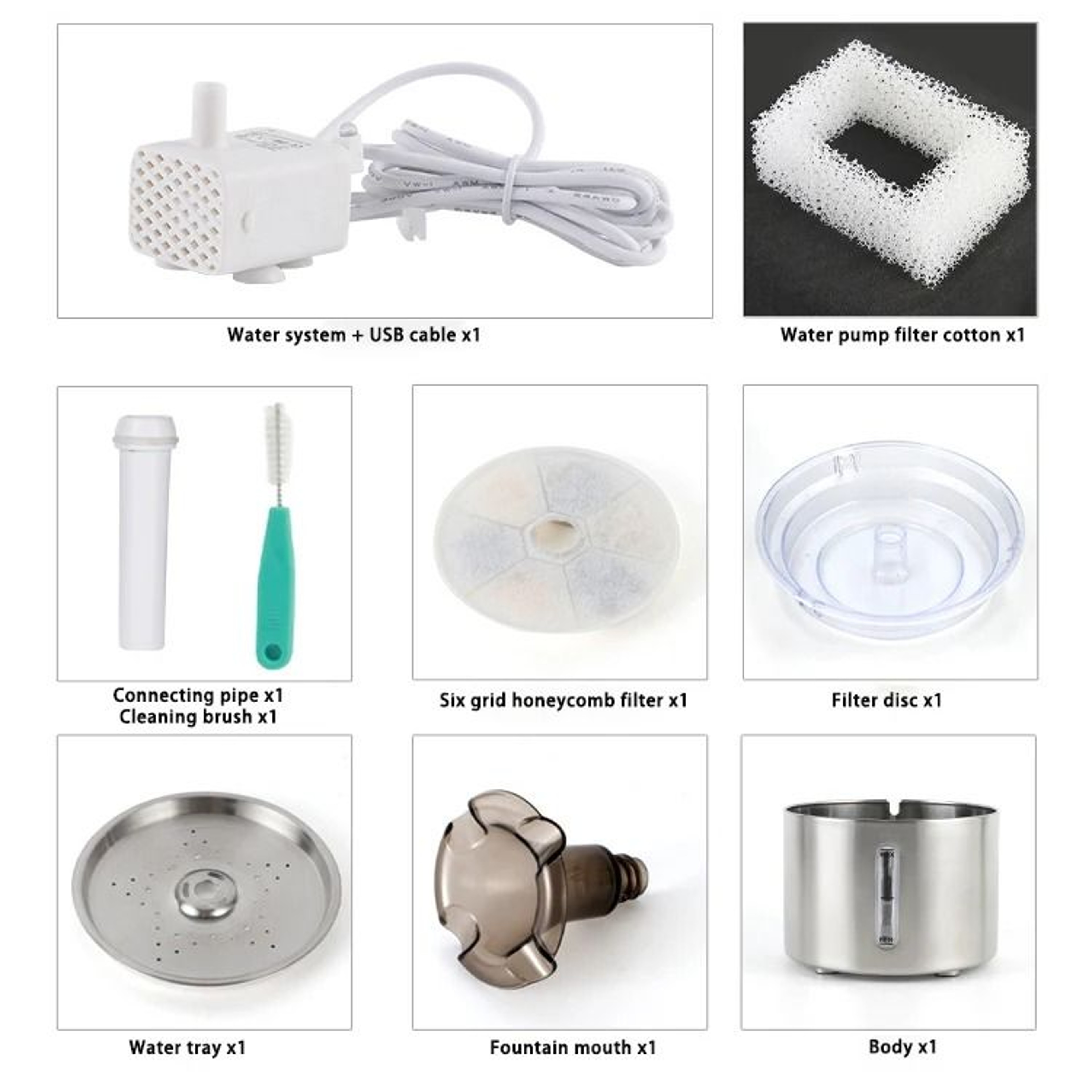Ultra Hygiene Stainless Steel Pet Water Fountain 3