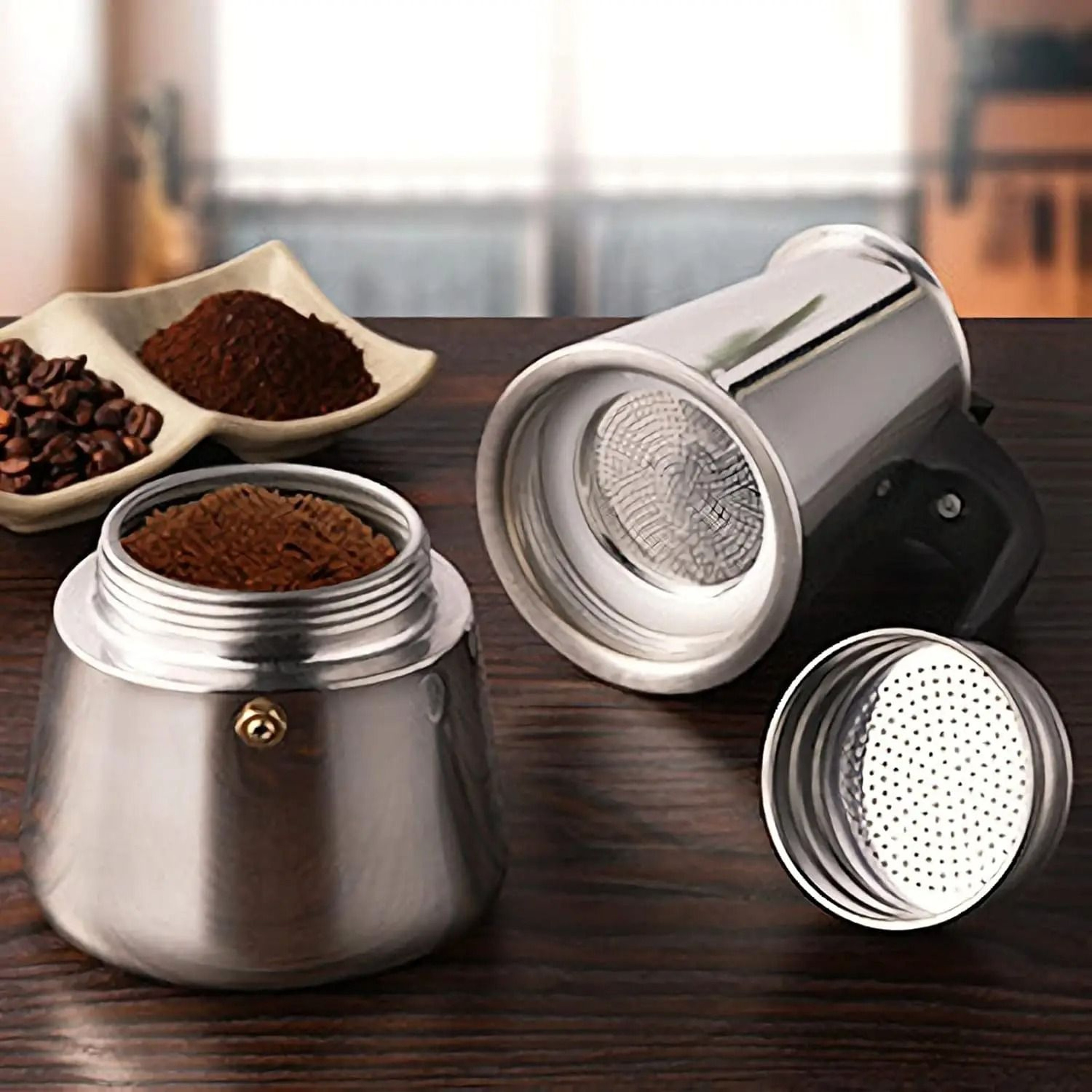 Traditional Stove Top Espresso And Latte Extraction Chamber 3