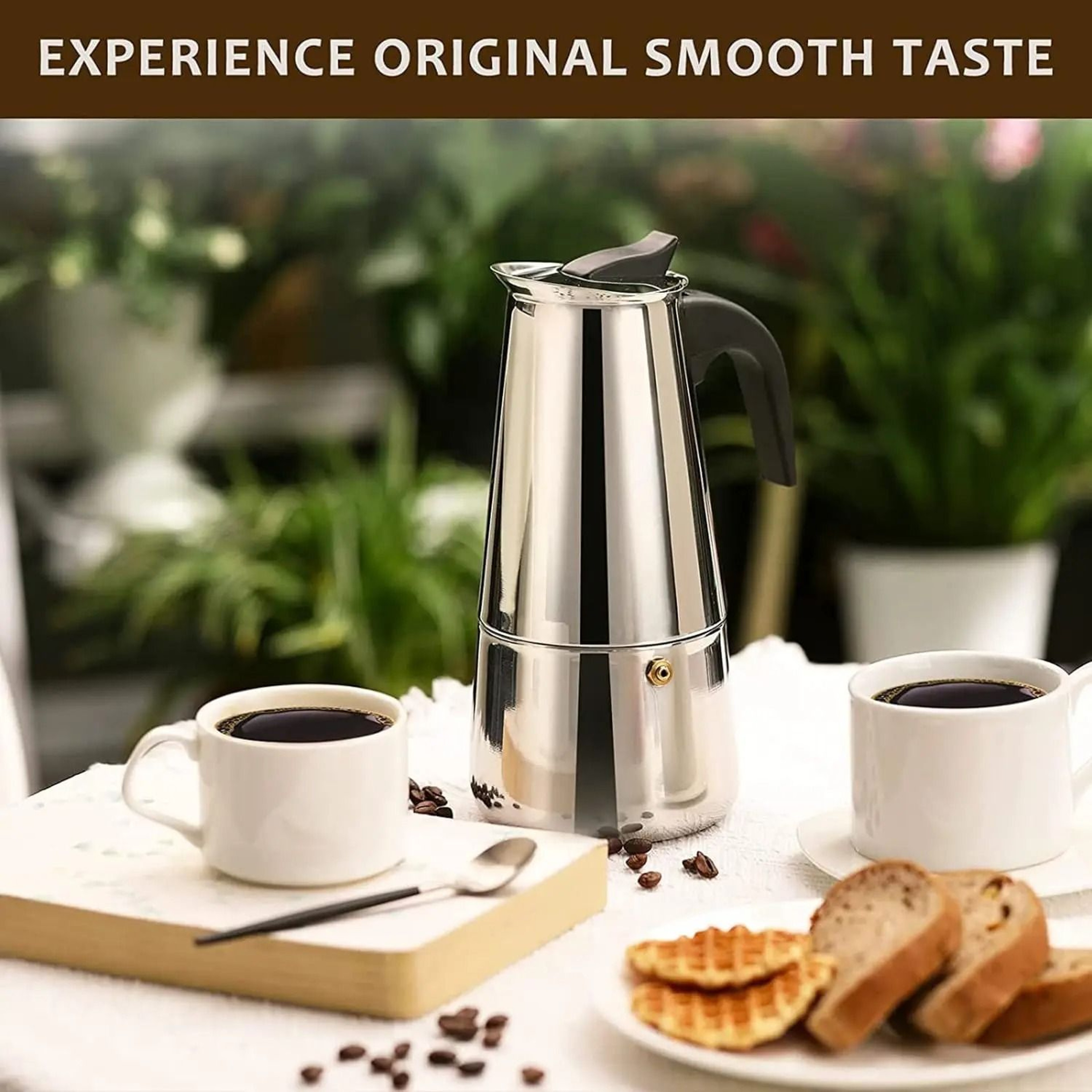 Traditional Stove Top Espresso And Latte Extraction Chamber 4