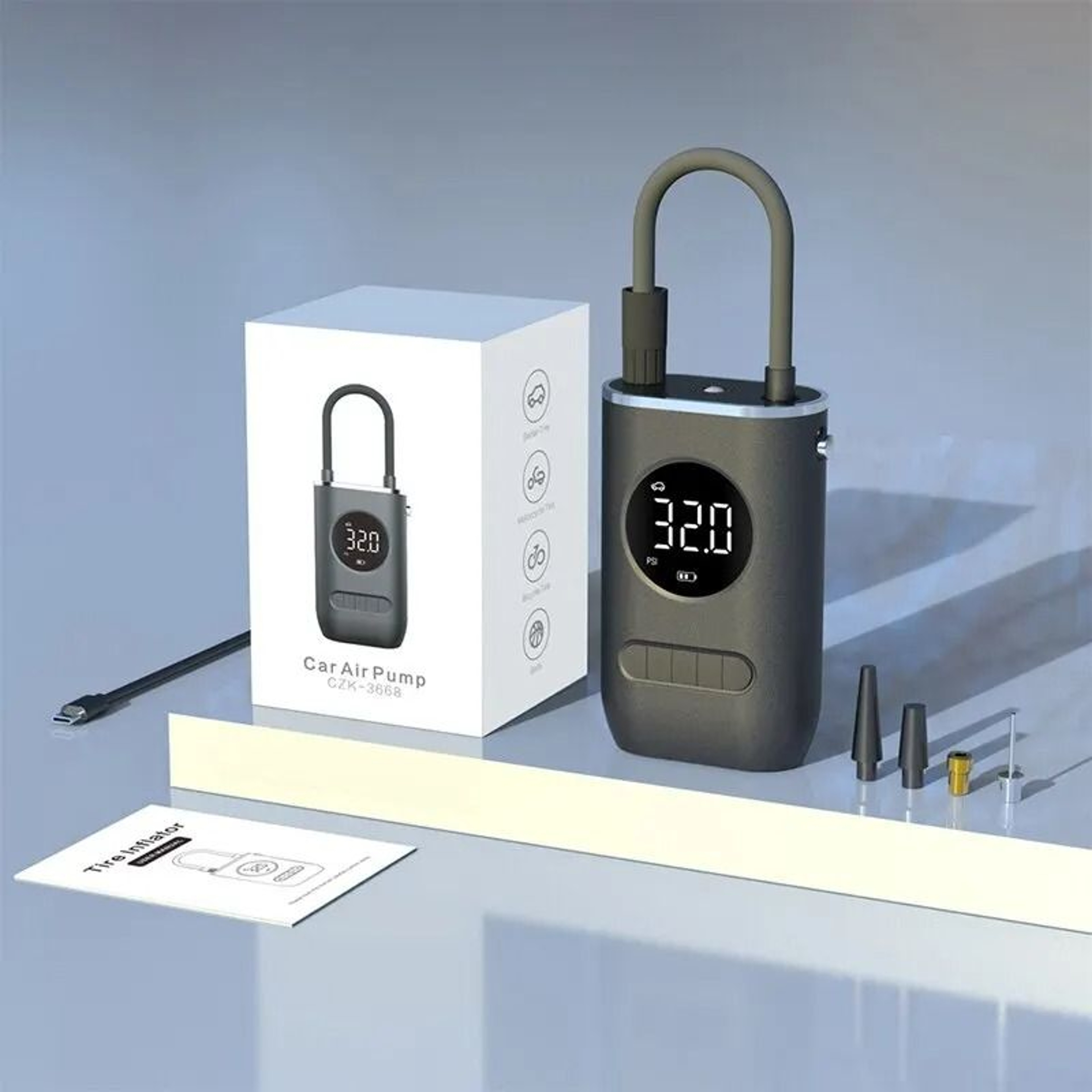Handheld Wireless Digital Tire Inflator 4
