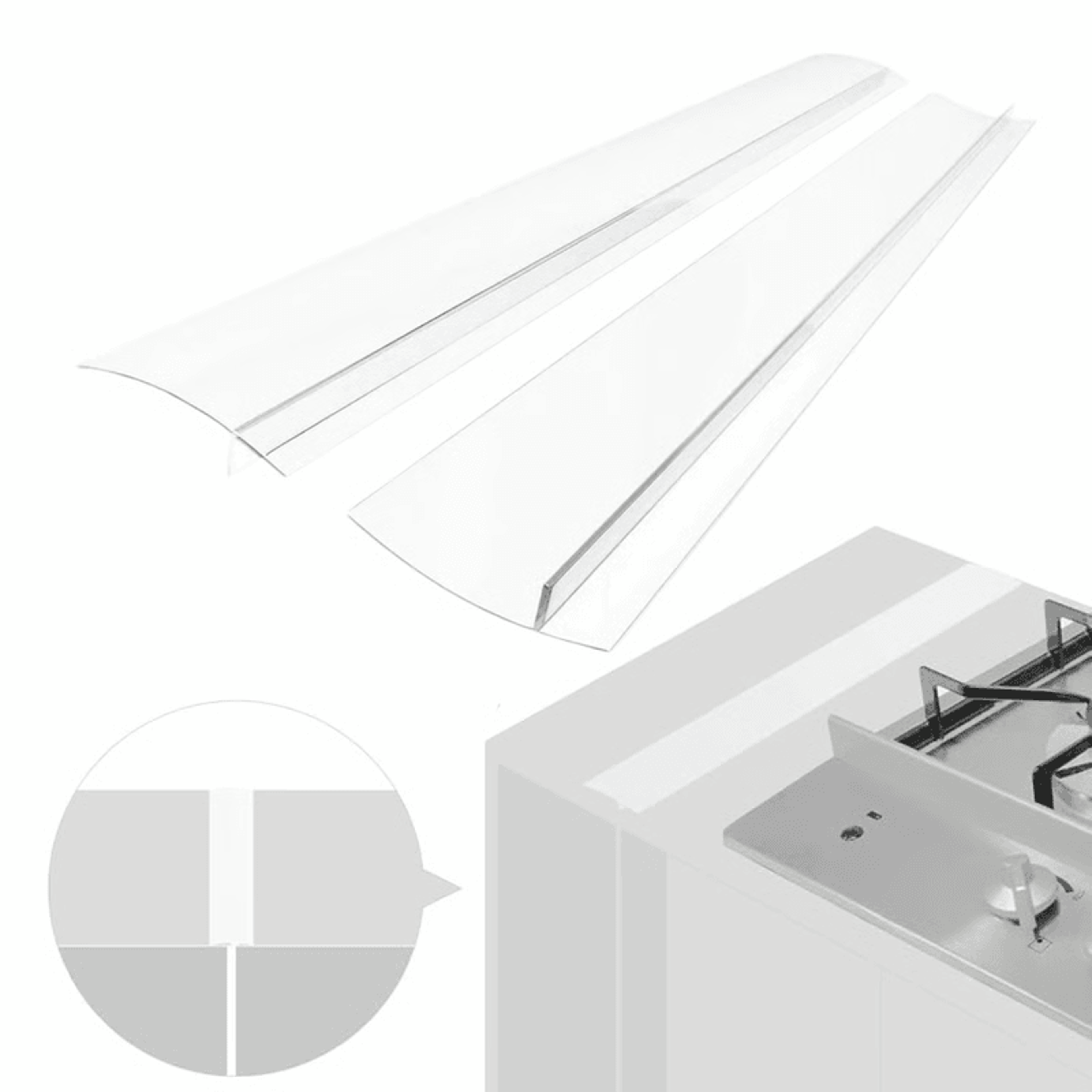 Silicone Stove Counter Gap Cover  Keep Kitchen Cracks Clean  SpillFree 8