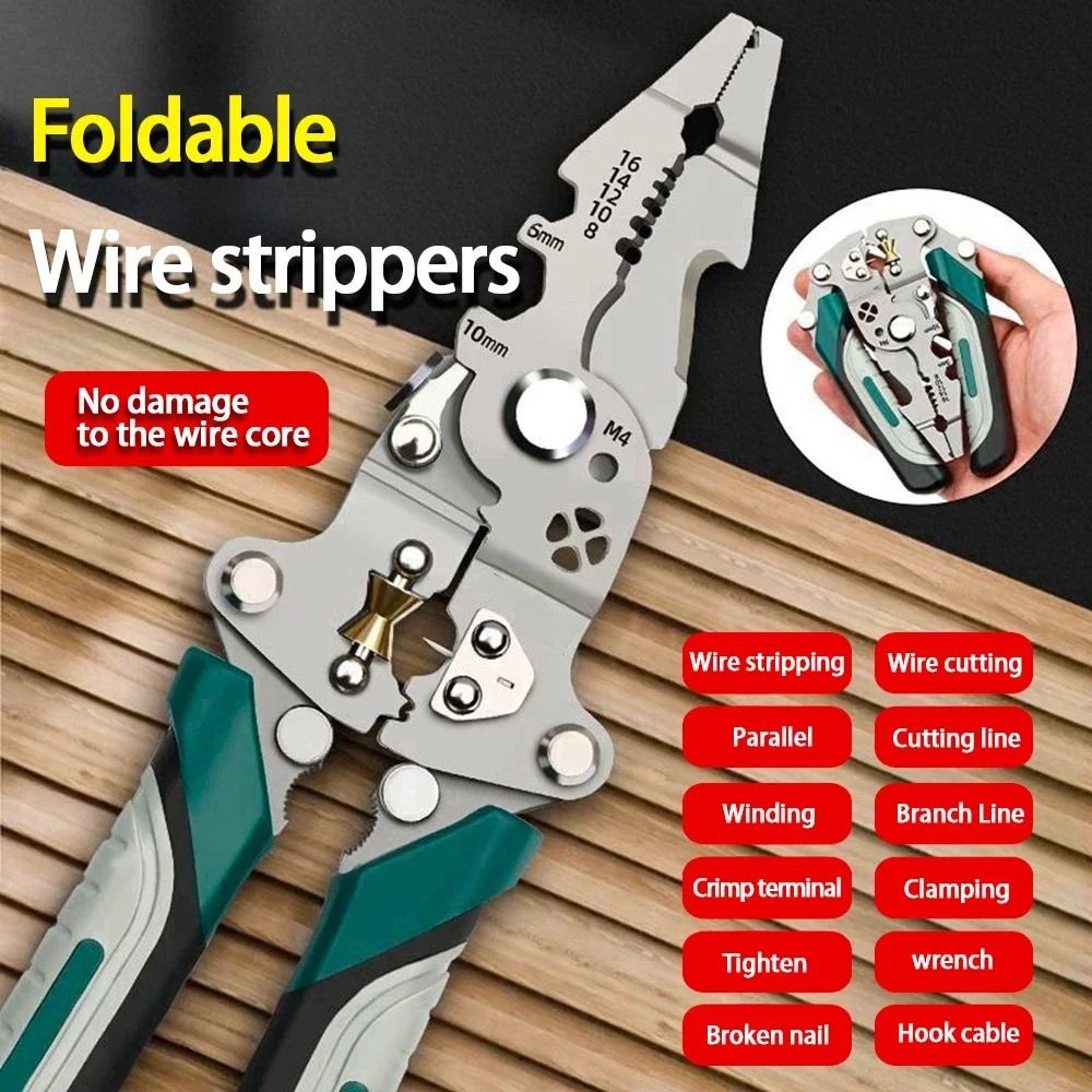 Multi Purpose Foldable Electrical Wire Tool 2