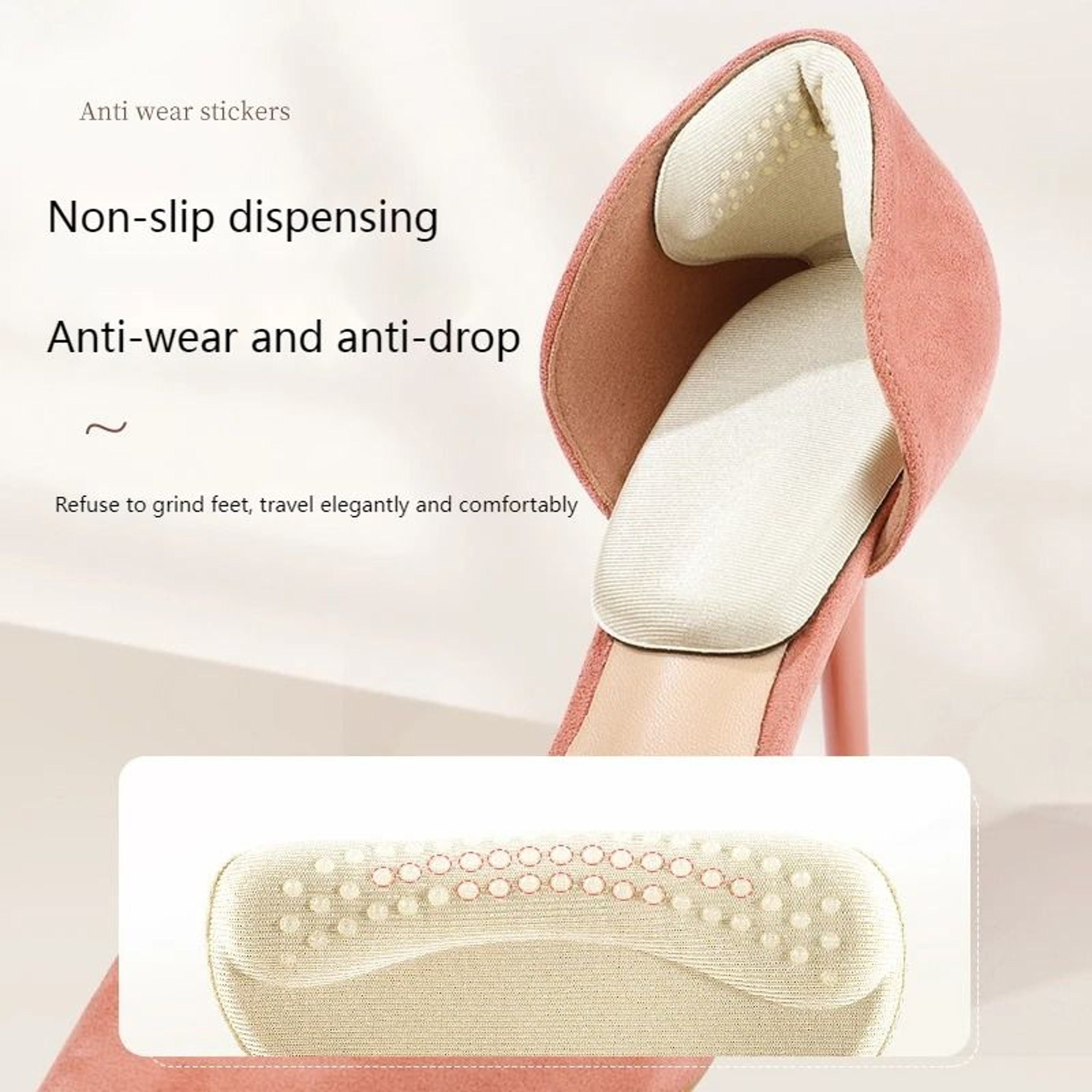 Anatomical T Shape Heel Cushion And Friction Shield 2