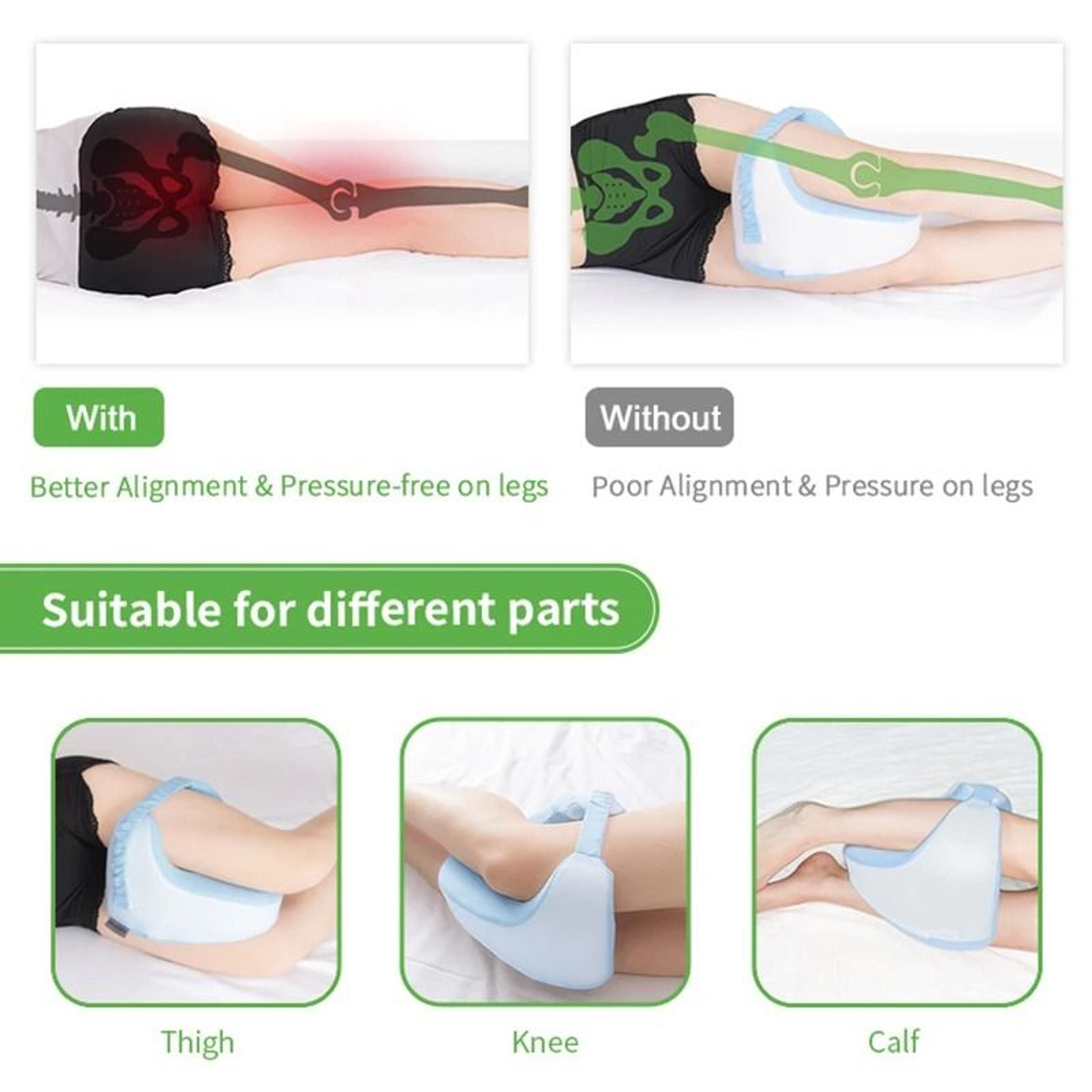 Orthopedic Memory Foam Leg And Knee Pillow 2