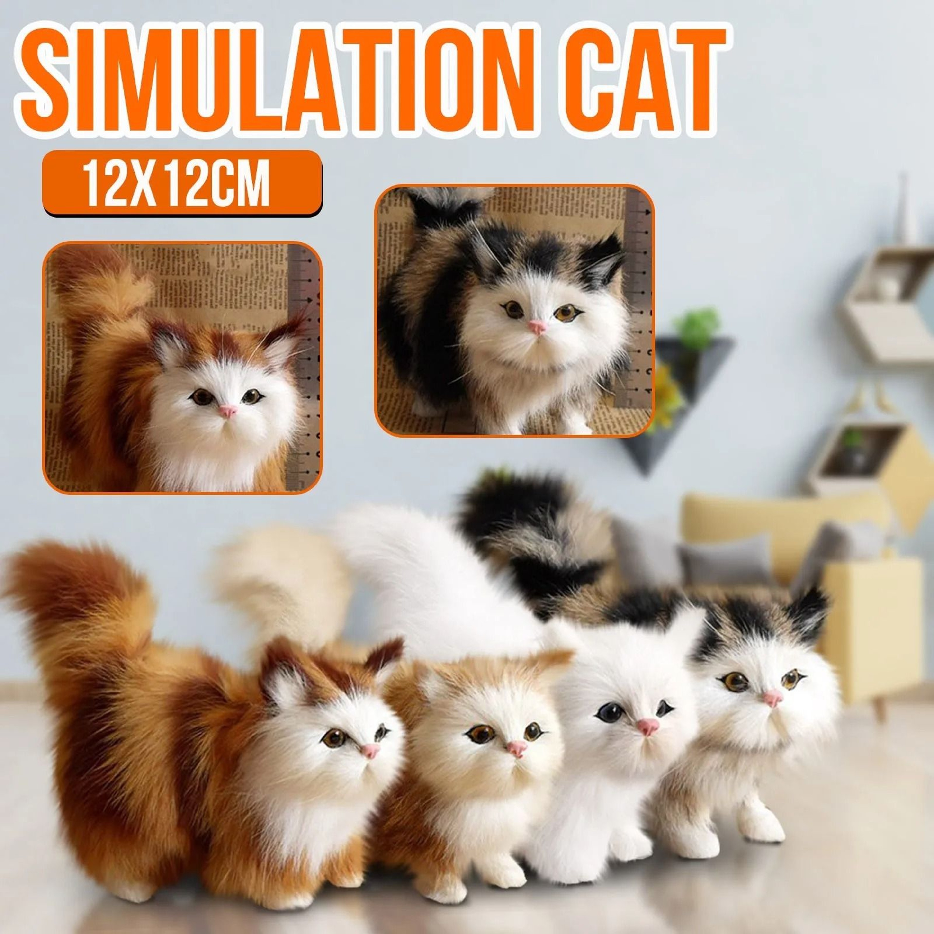 Realistic Simulation Soft Cat Plush Doll 2