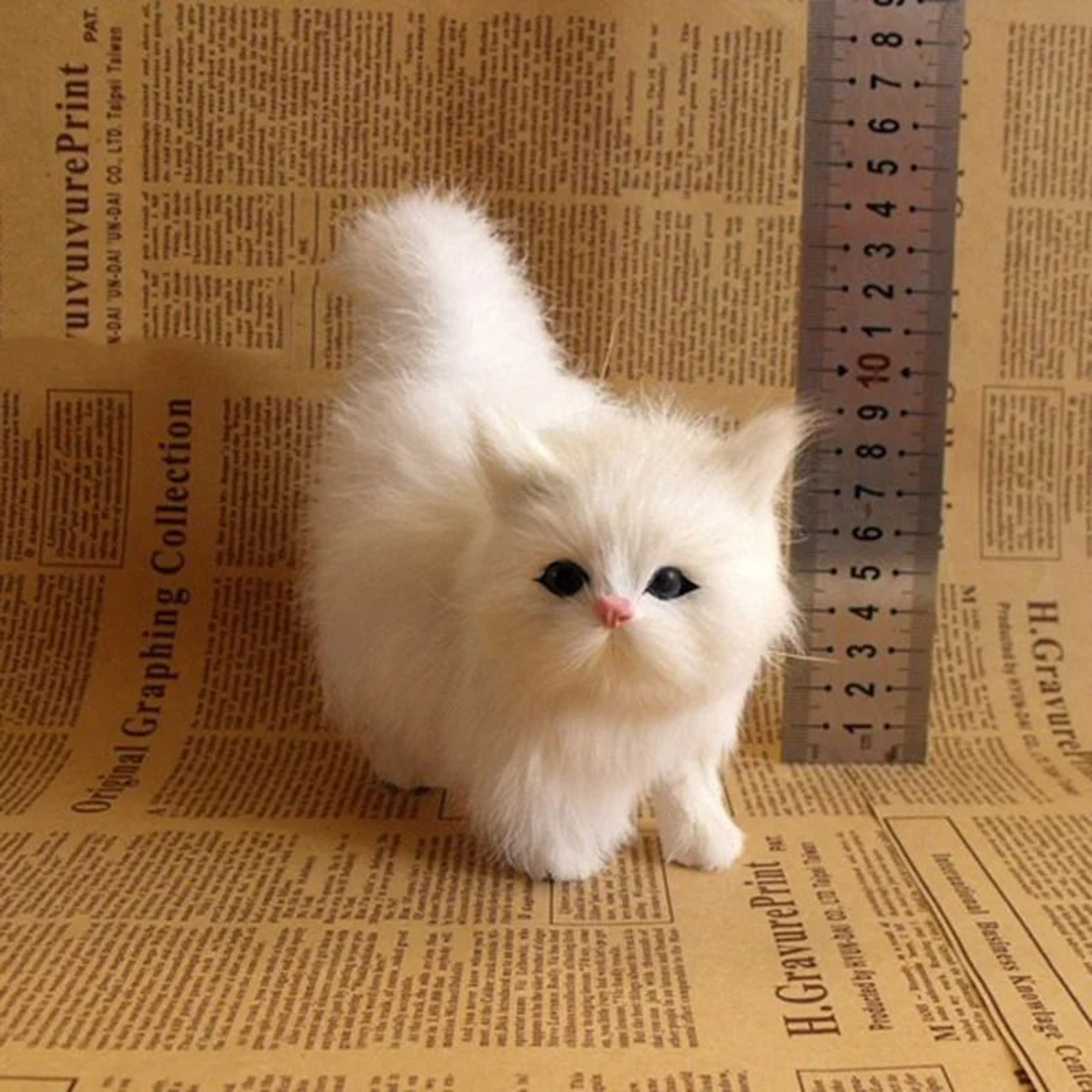 Realistic Simulation Soft Cat Plush Doll 8