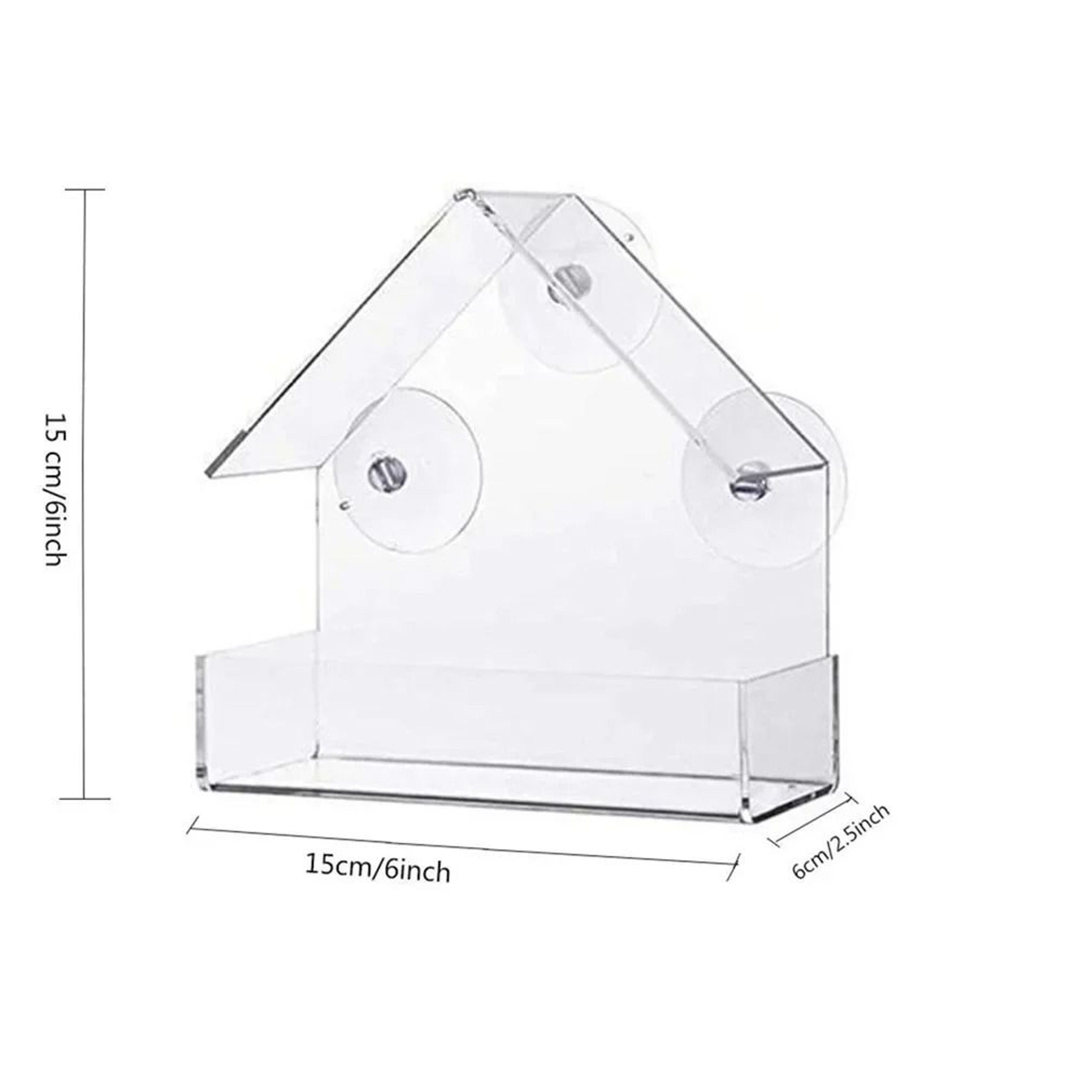 Clear View Window Bird Feeder 6