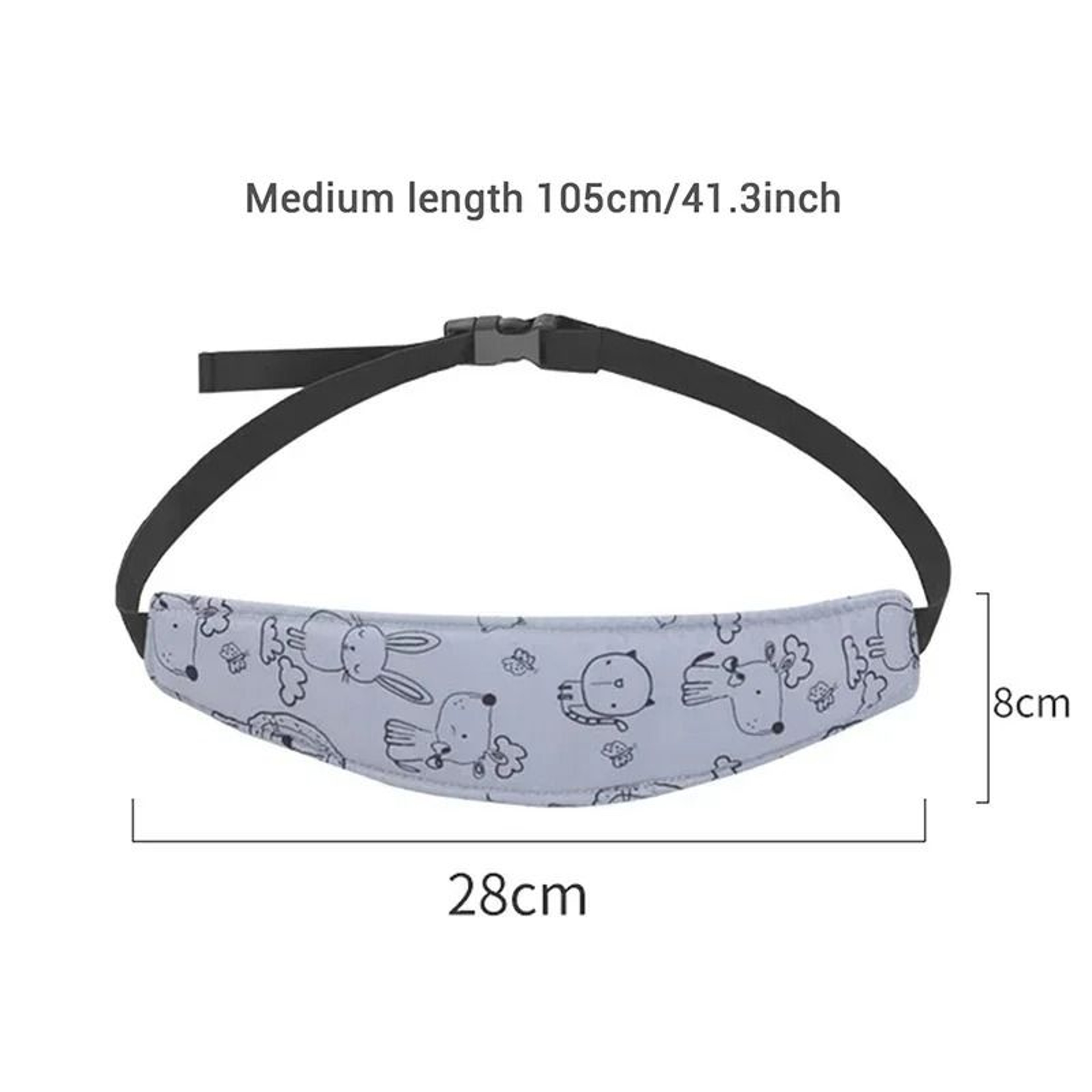 Adjustable Baby Car Seat Head Support Belt 5