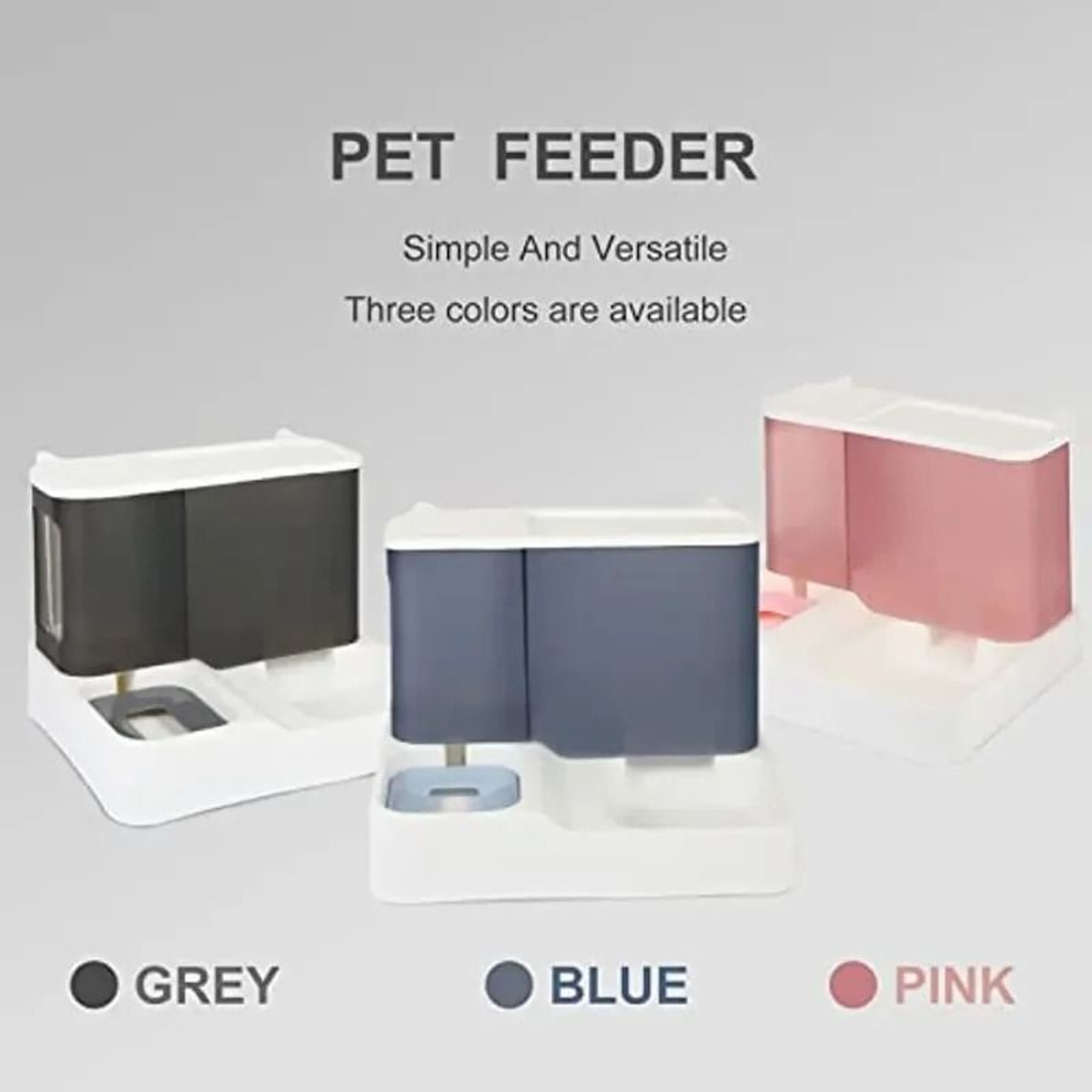 2 In 1 Automatic Pet Gravity Feeder And Waterer 1