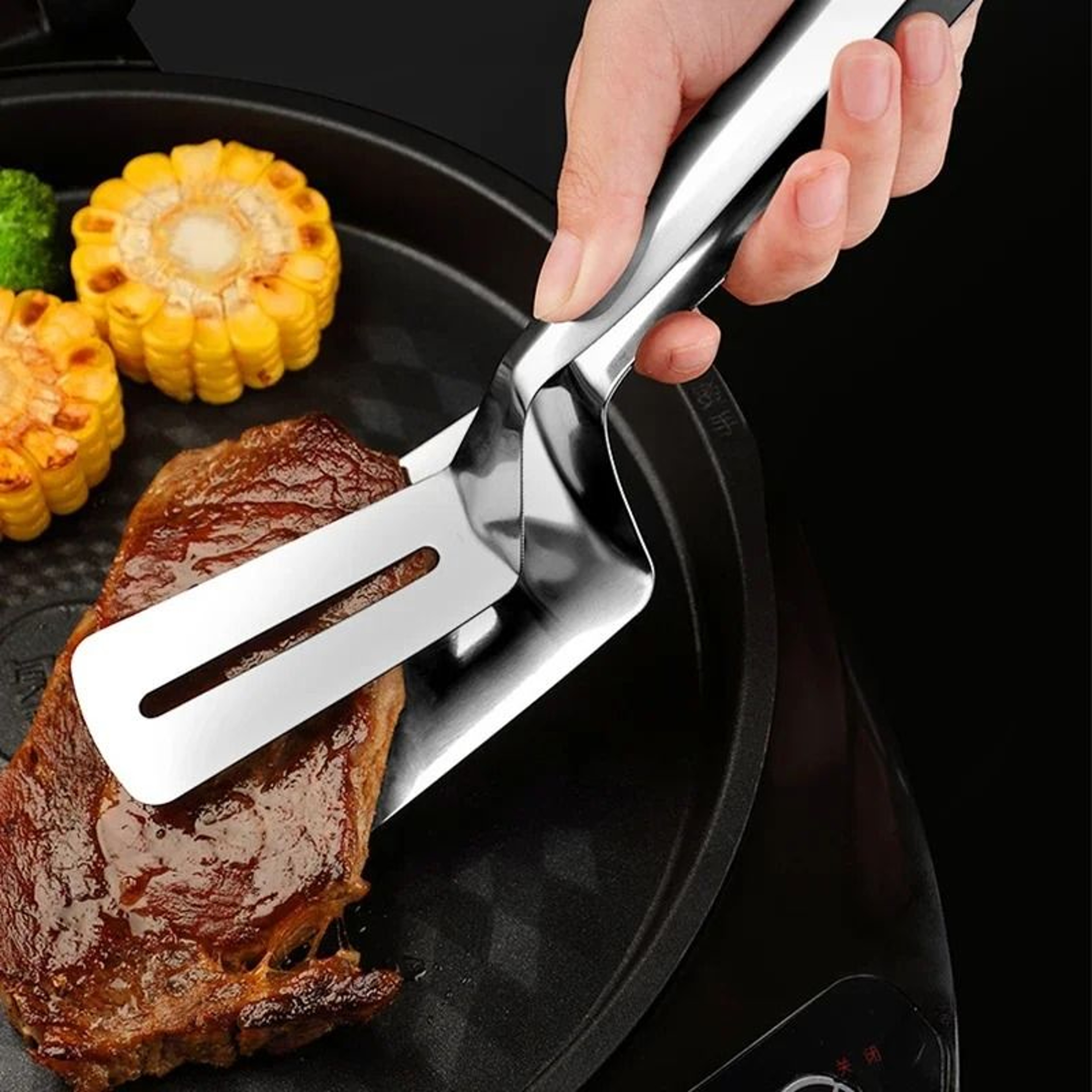 High Precision Stainless Steel Multi Purpose Food Tongs 0