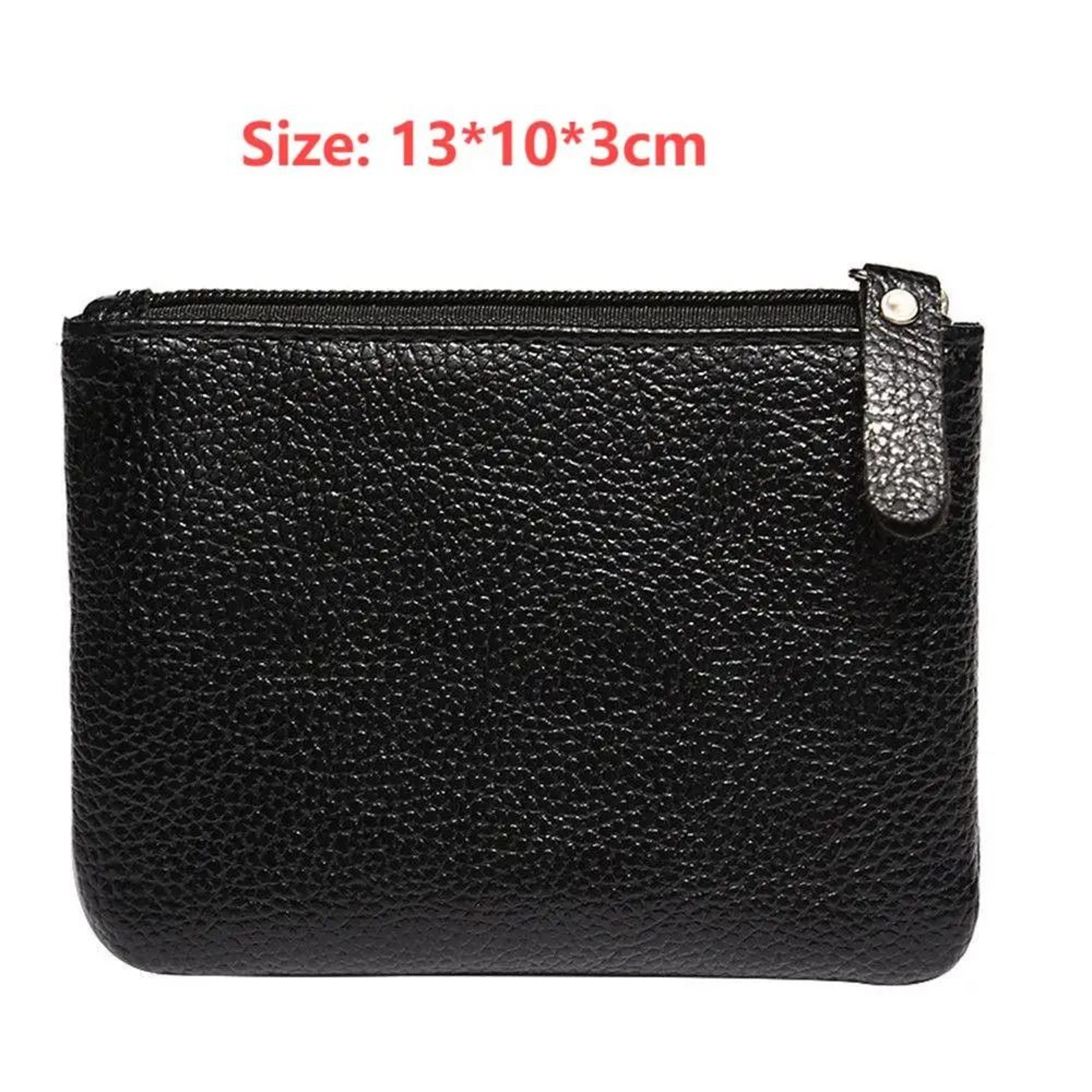 Elegant Lychee Pattern Slim Zipper Wallet 6